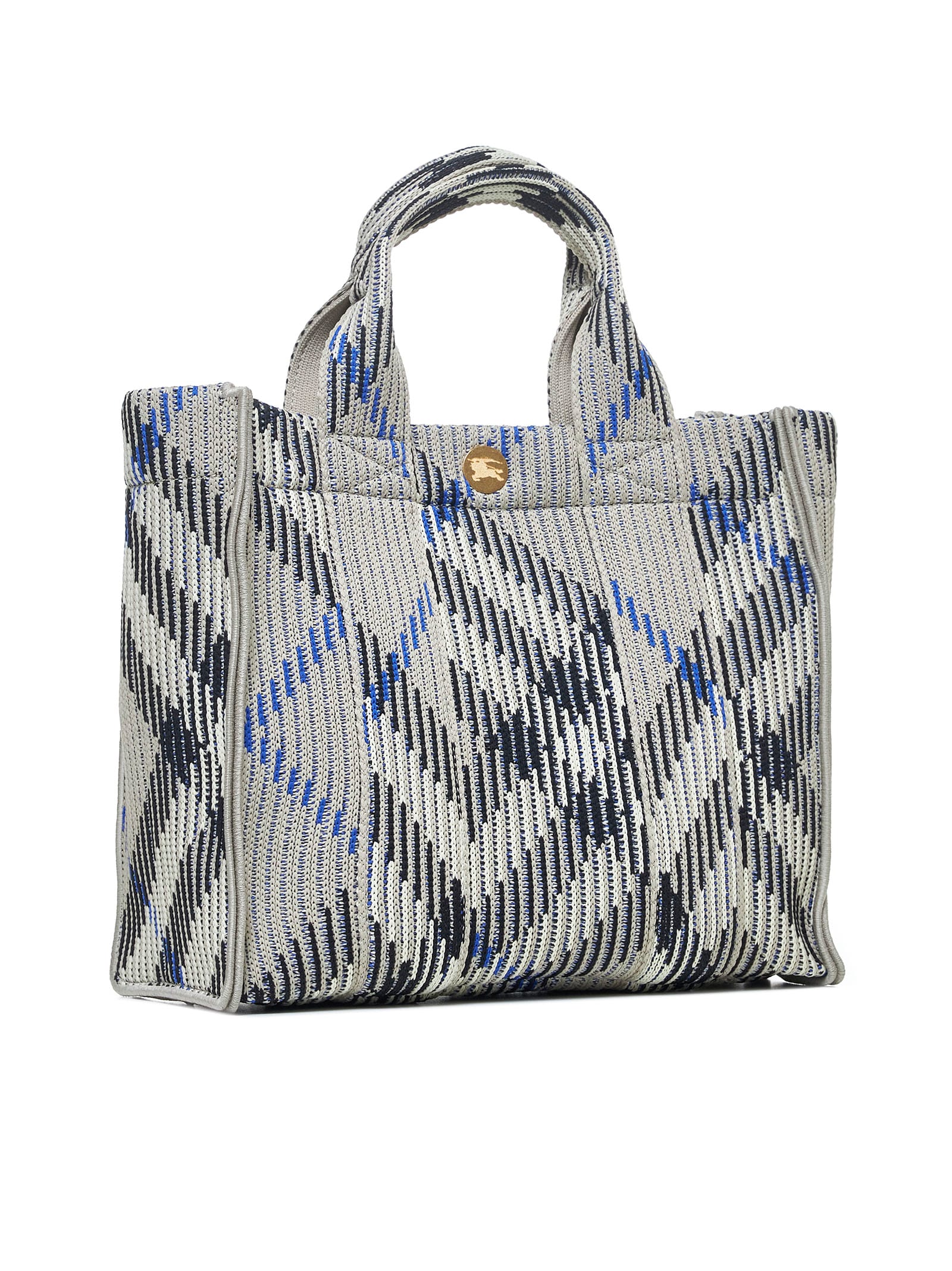 Shop Burberry Tote In Lichen