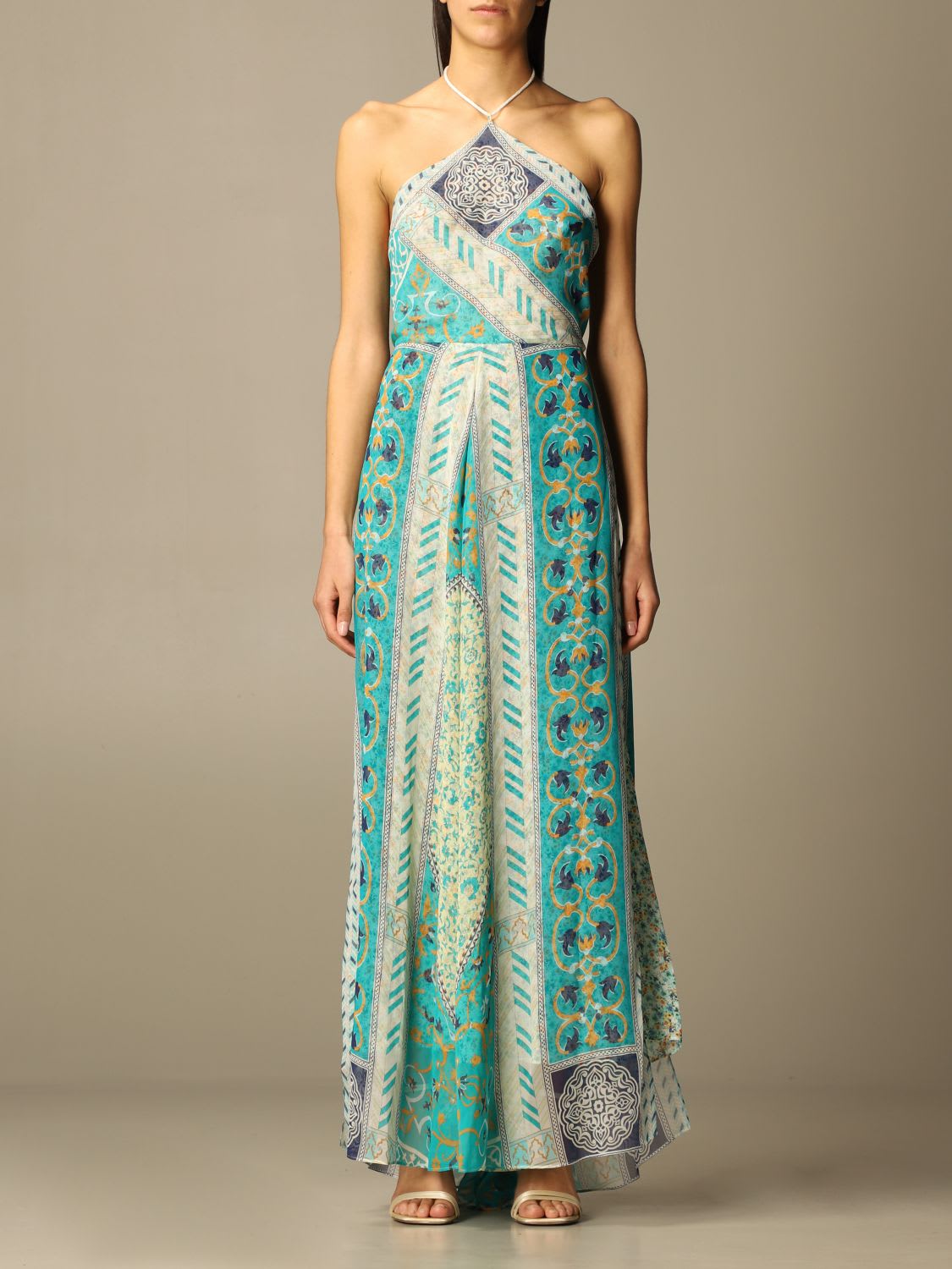 Etro Dress Long Etro Dress In Patterned Silk