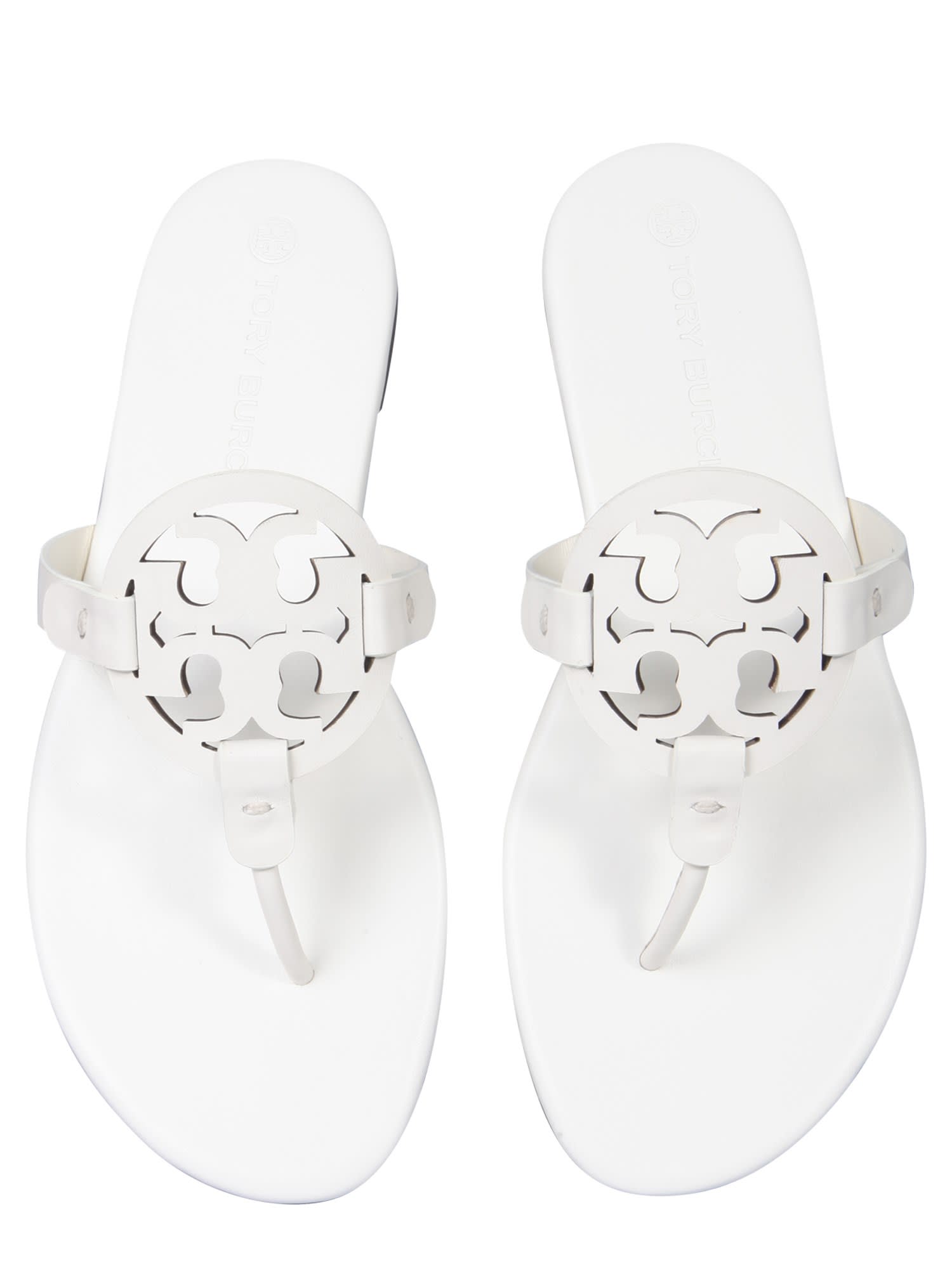 Shop Tory Burch Soft Miller Sandal In Neutro