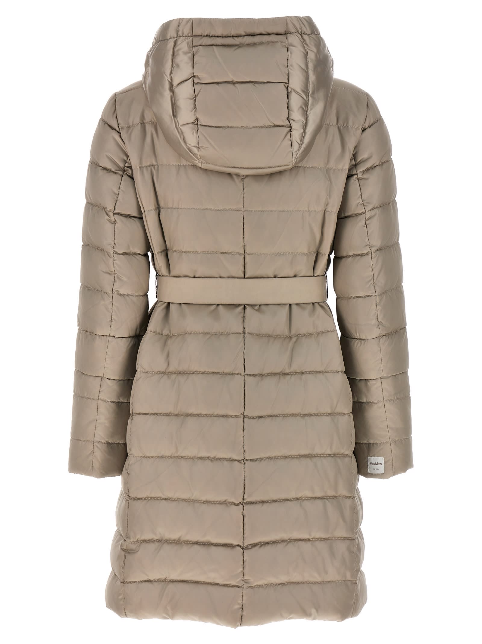 Max Mara The Cube Novef Reversible Down Jacket In Neutral