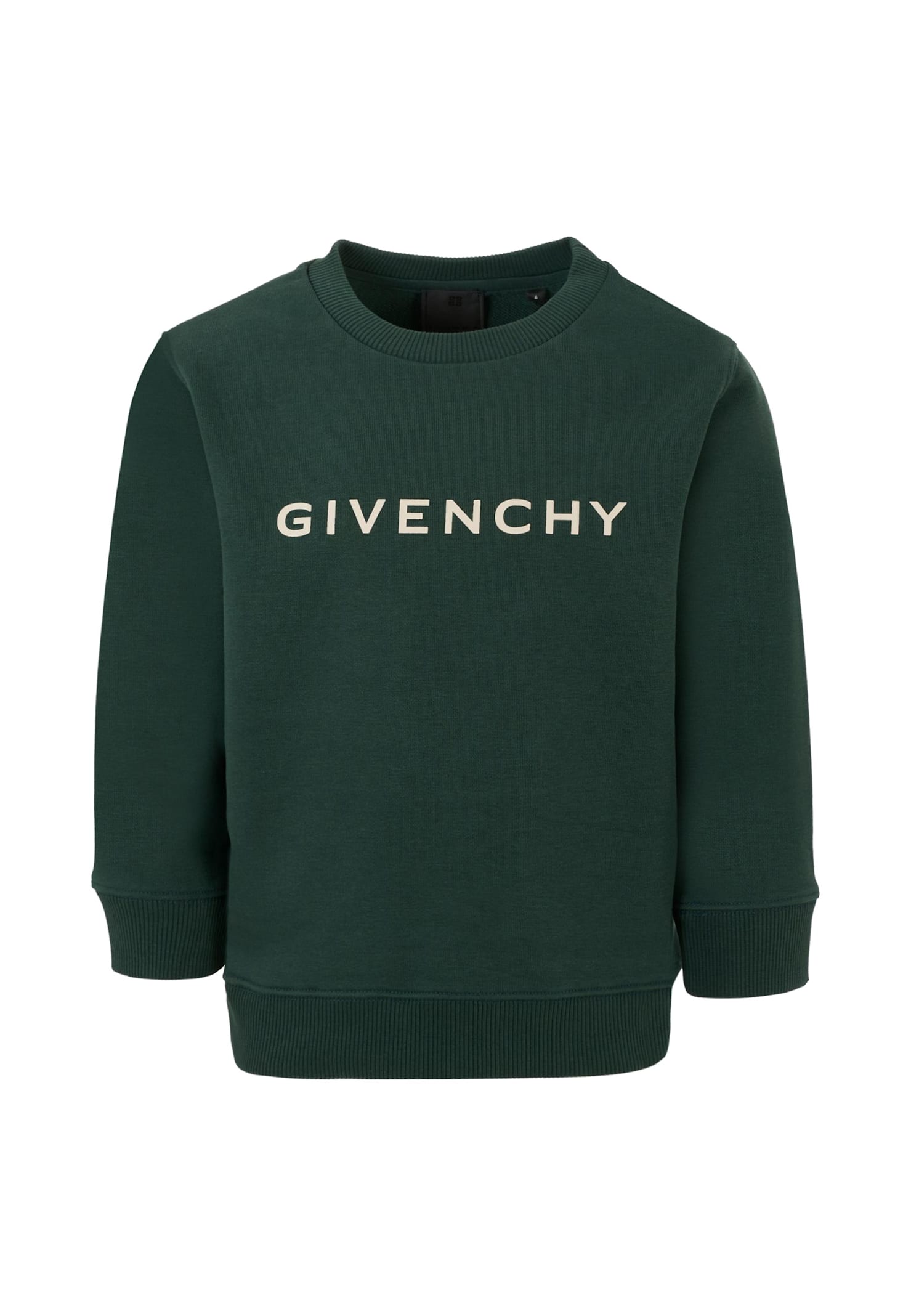 Givenchy Green Sweatshirt For Kids With Logo In Green