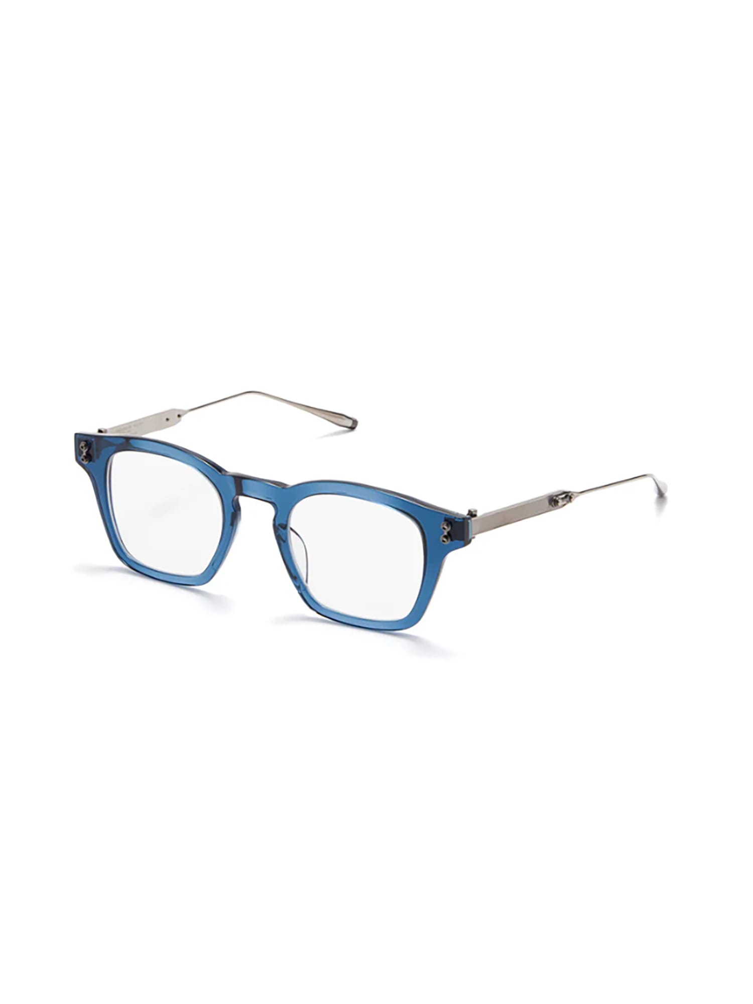 Akoni Wise Square-frame Glasses In Blue