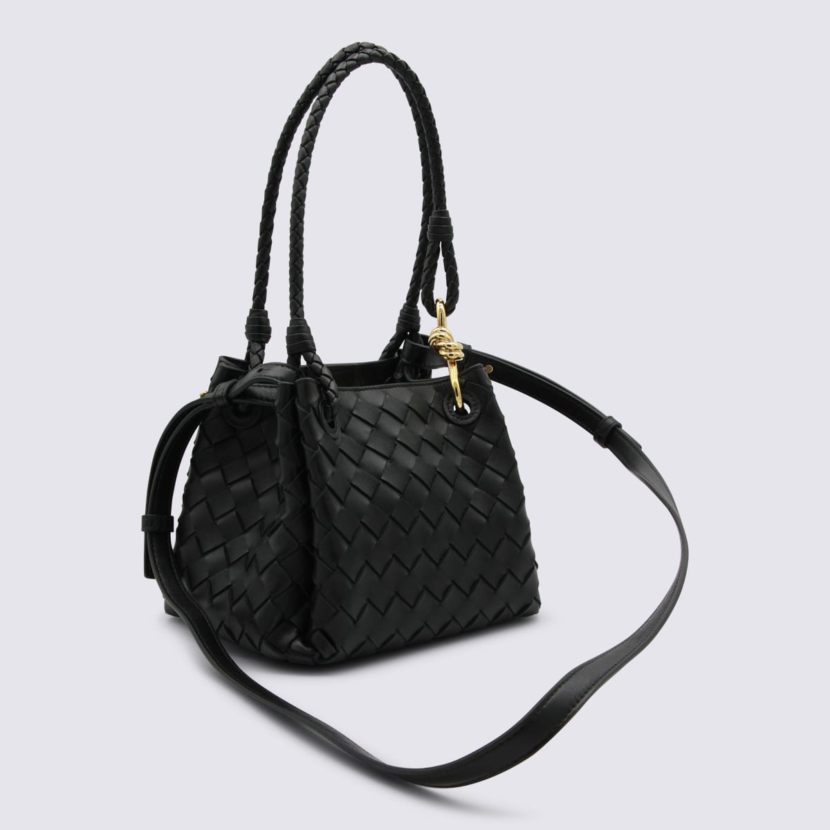Bottega Veneta Black Leather Bag