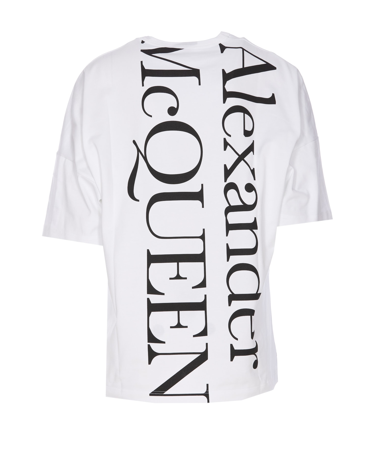 Shop Alexander Mcqueen Exploded Logo Tshirt In White