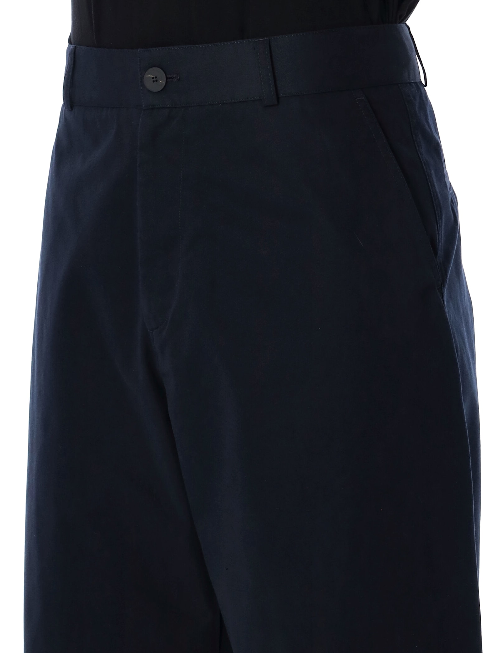 Studio Nicholson Trousers Back Pockets Belt Loops Side Pockets In Darkest Navy