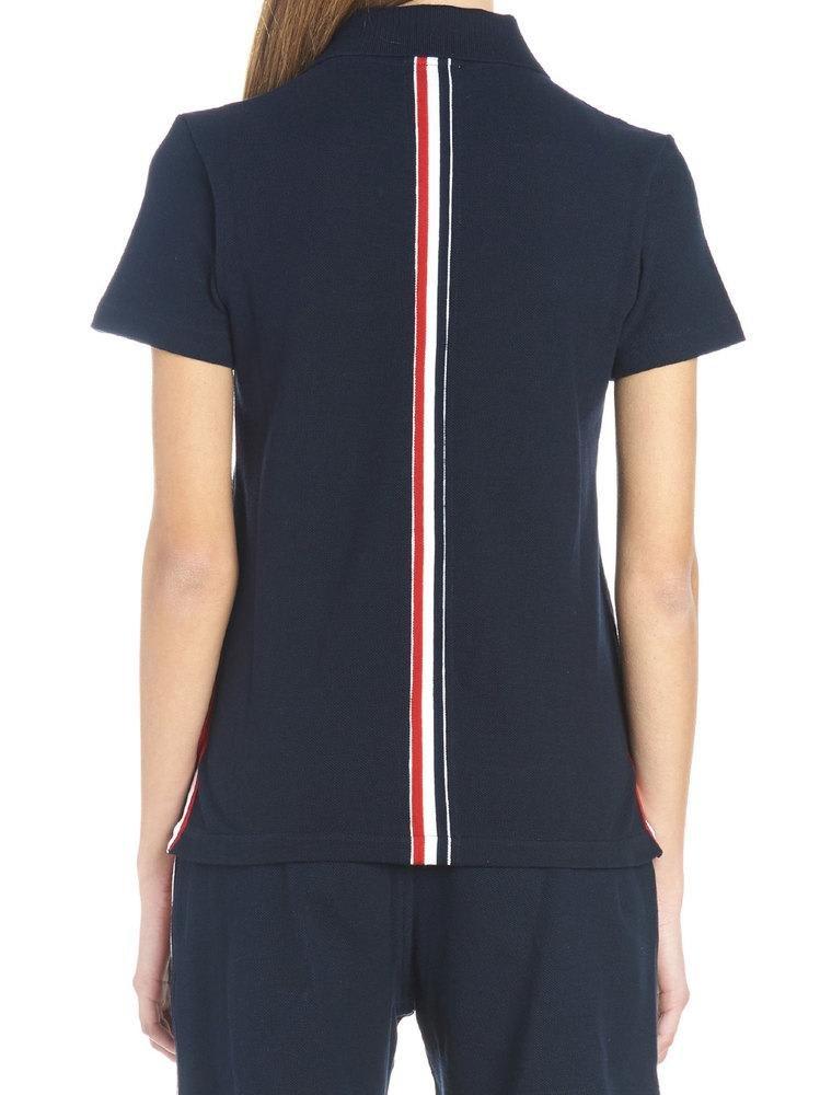 Shop Thom Browne Classic Polo Shirt In Blue