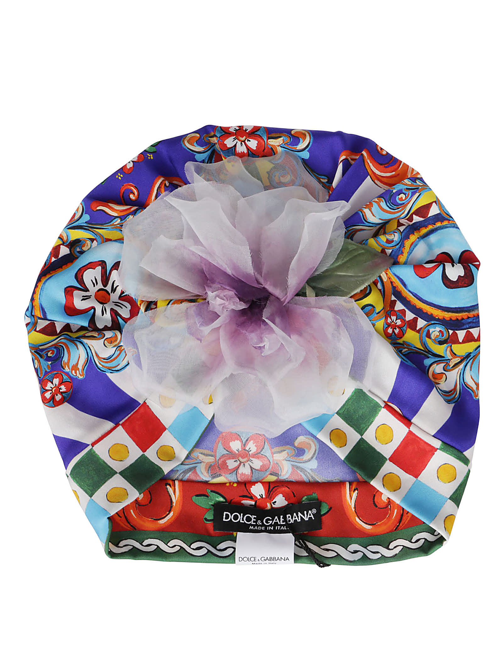 Dolce & Gabbana Multicolor Silk Blend Turban