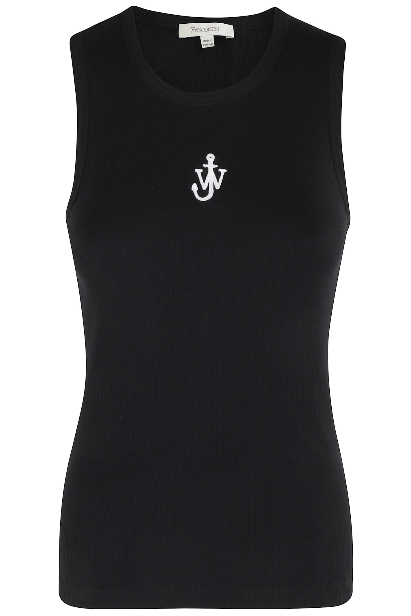 Jw Anderson Anchor Embroidery Vest In Black
