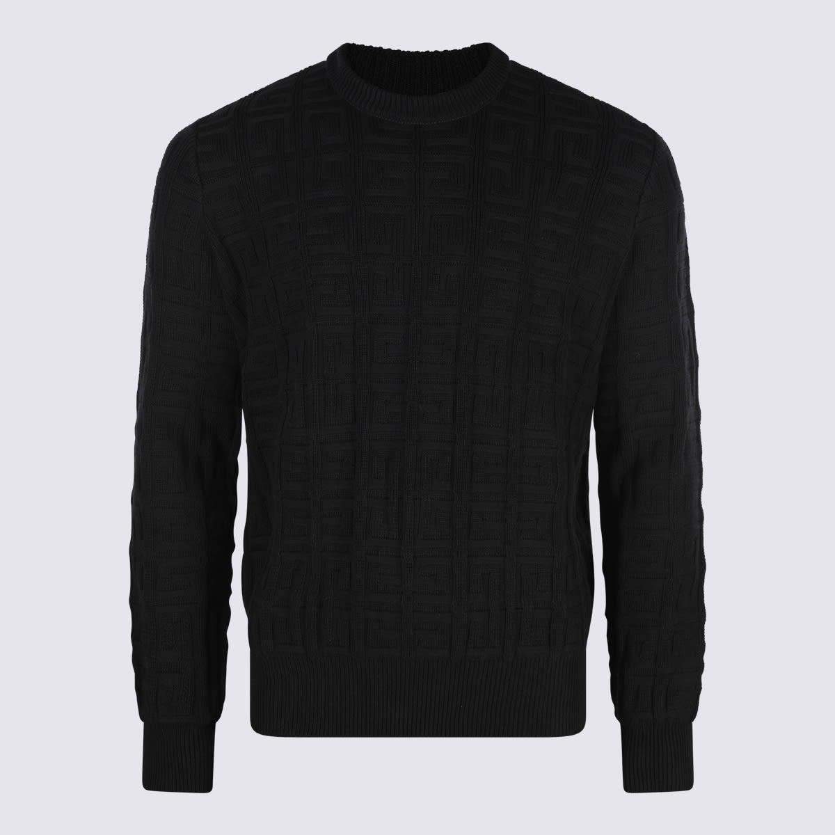 Shop Givenchy Black Cotton Knitwear