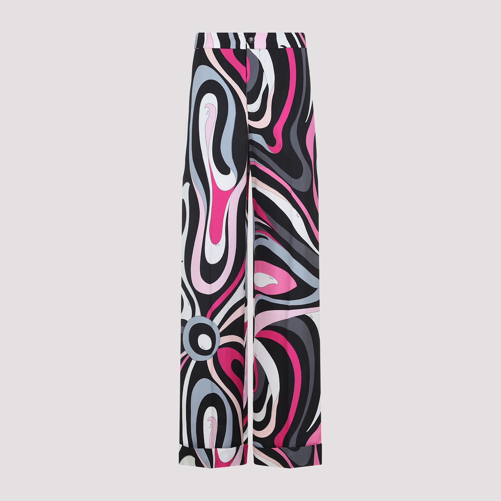 Pucci Marble Print Silk Pants