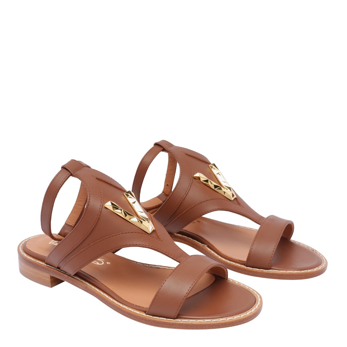 Via Roma 15 Sandals In Brown