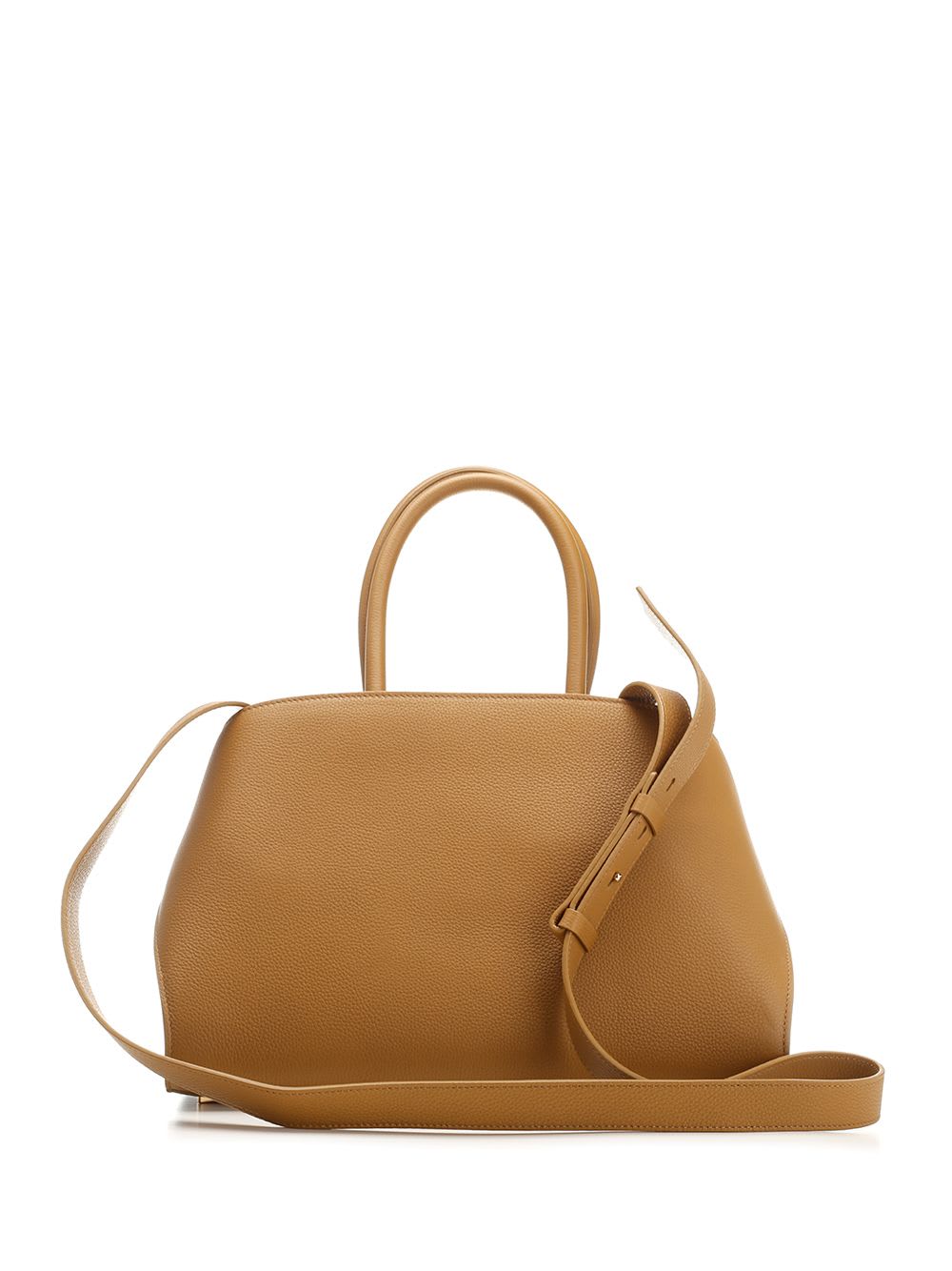 Shop Ferragamo Tote Bag Hug Small In Beige