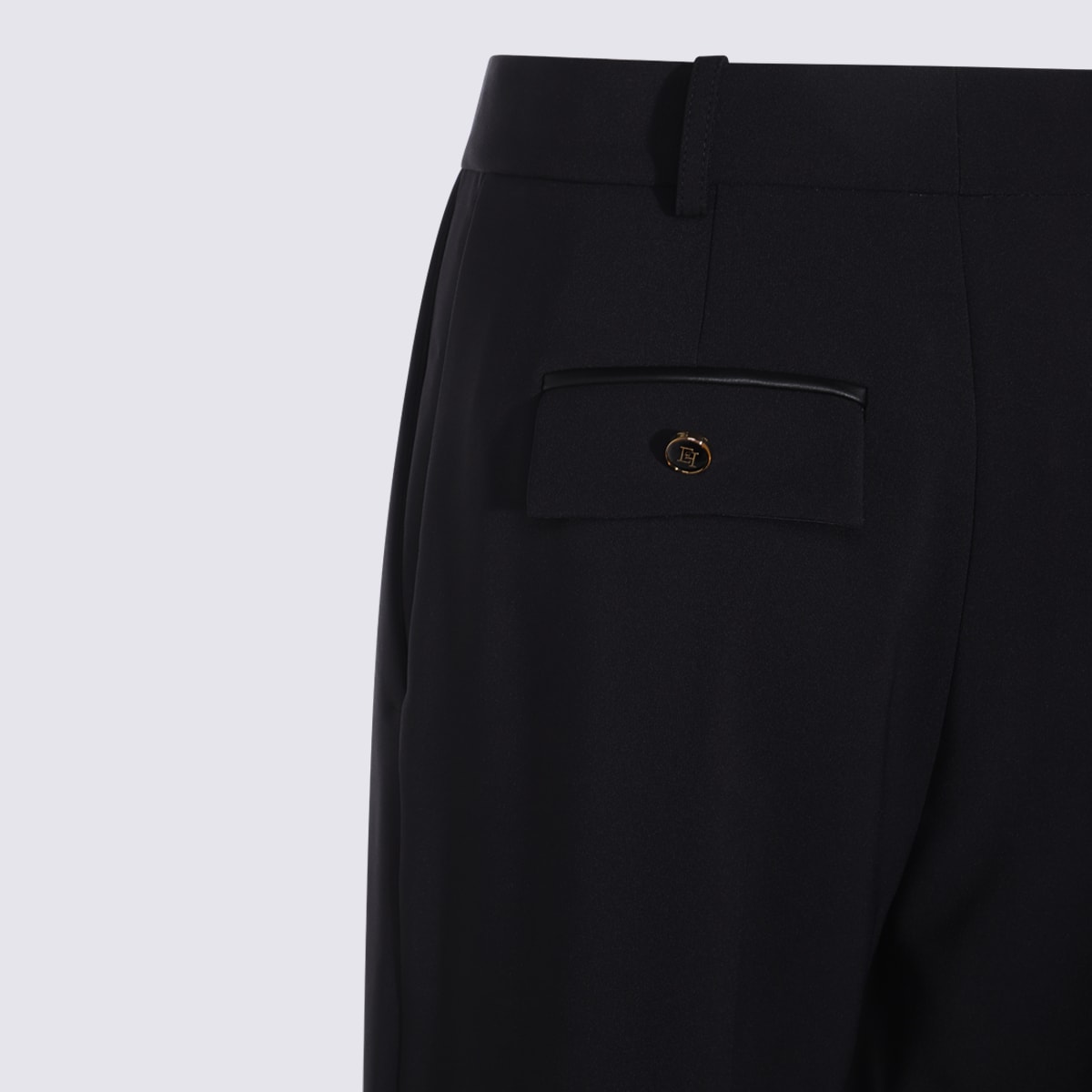 Elisabetta Franchi Trousers Blacks And Greys In Black