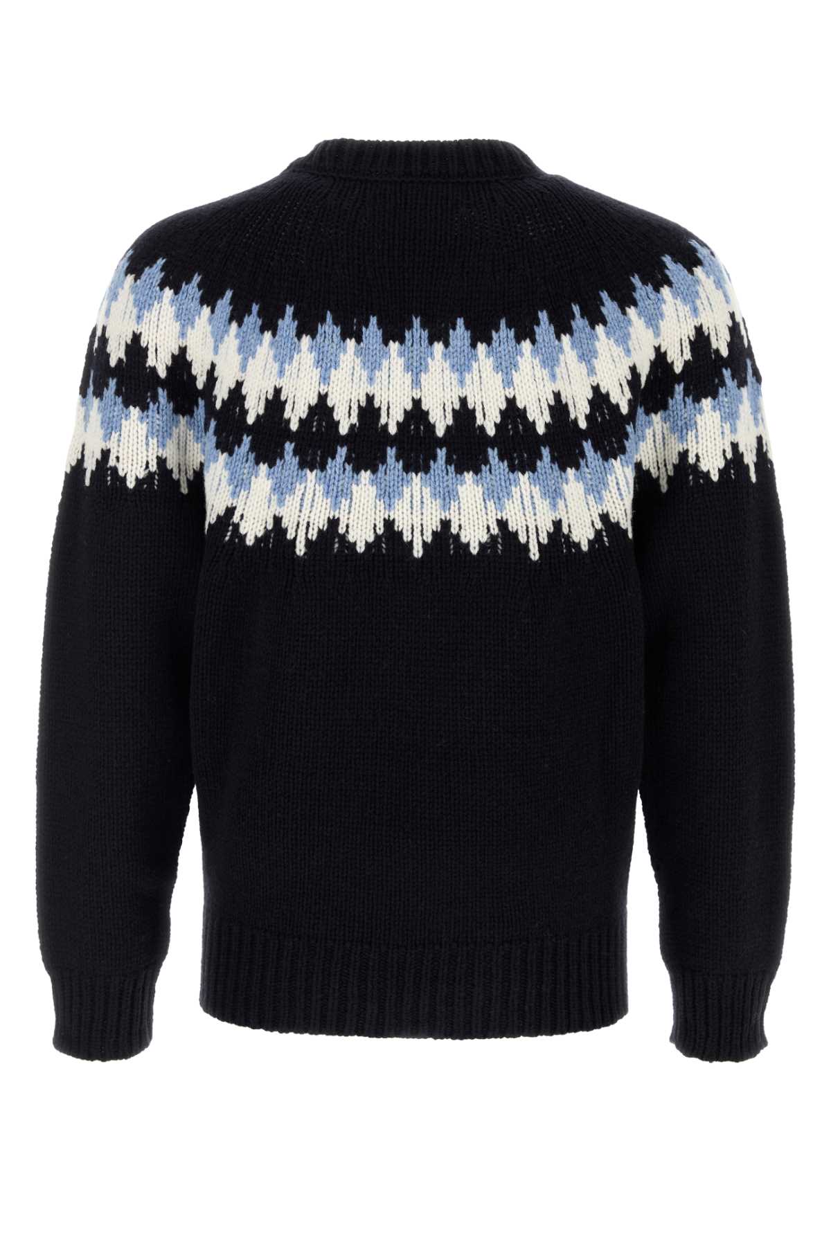 Shop Alanui Midnight Blue Wool Sweet Winter Sweater In Midnightb