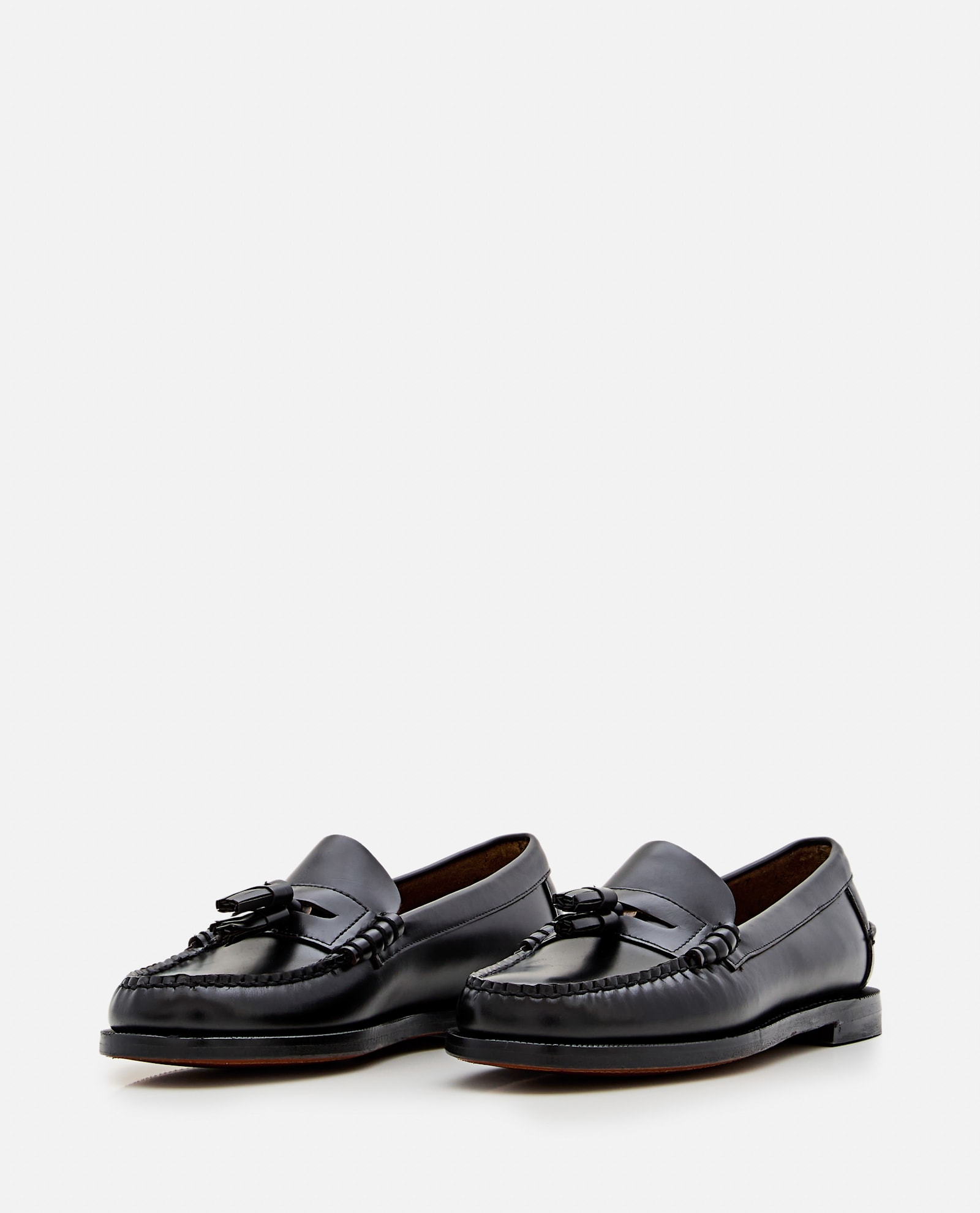 Sebago Dan Classic Leather Tassel Penny Loafers In Black