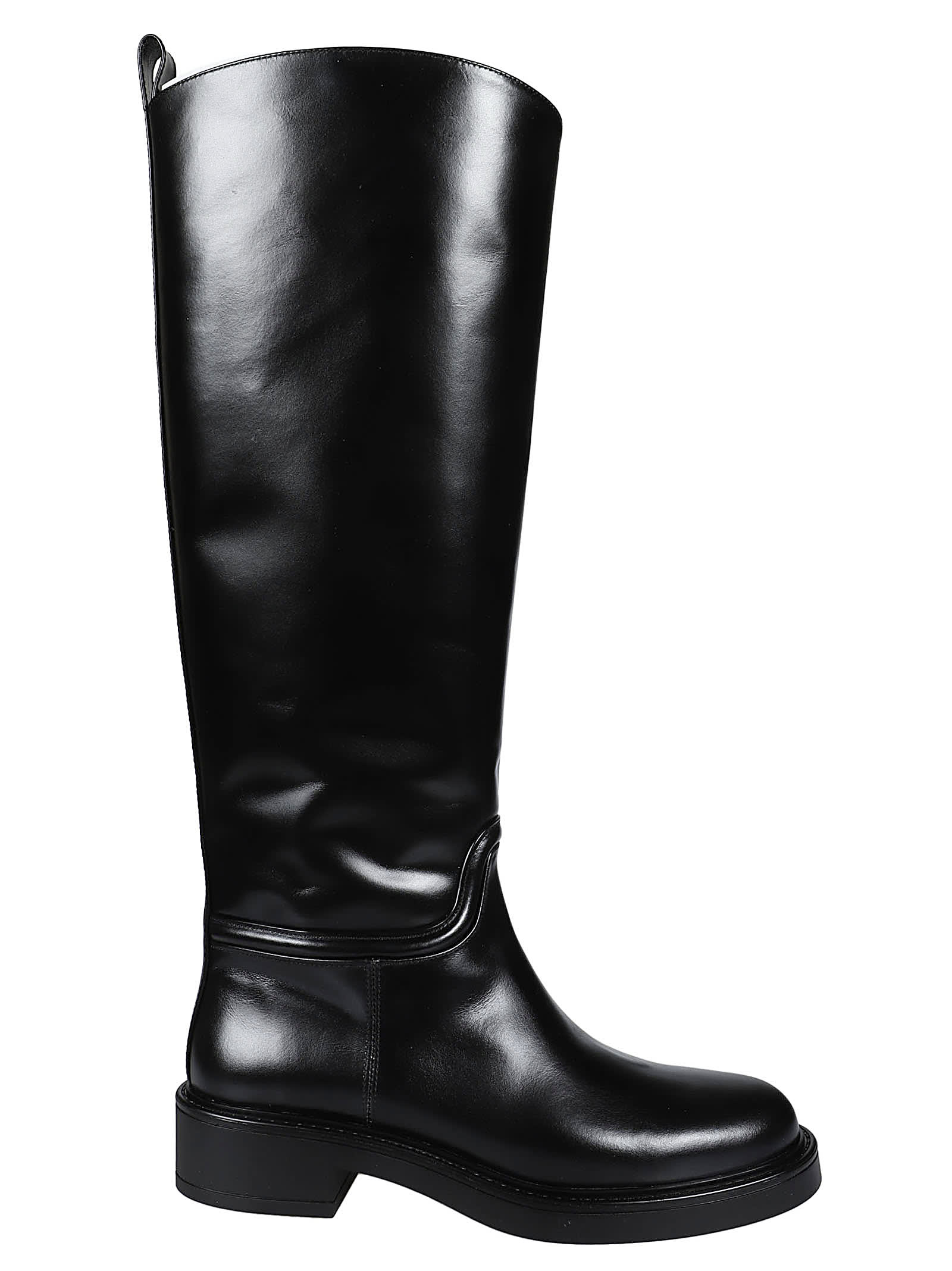 Shop Stuart Weitzman Celia Riding Boots In Blk Black