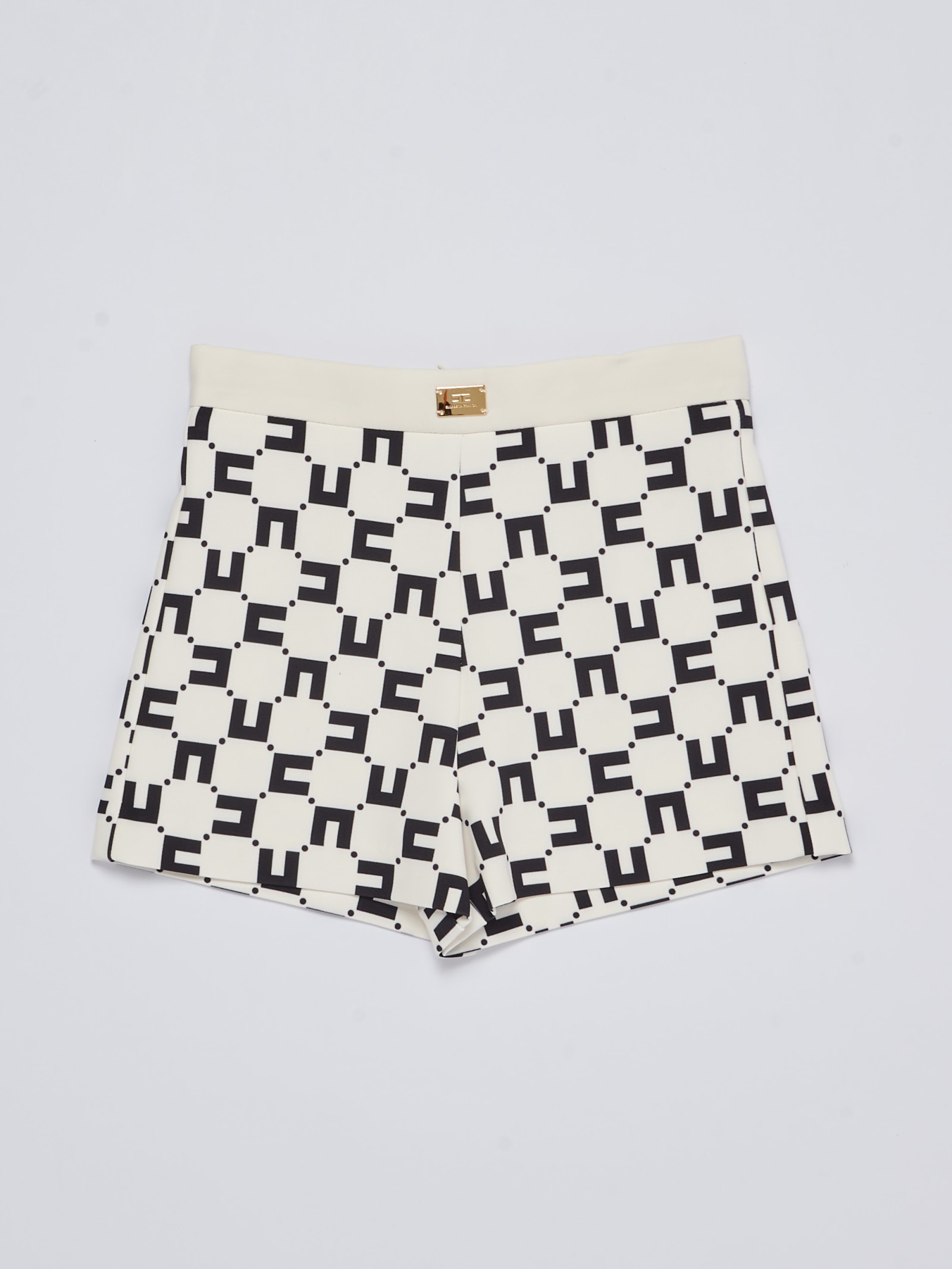 Elisabetta Franchi Kids' Shorts Shorts In Burro-nero