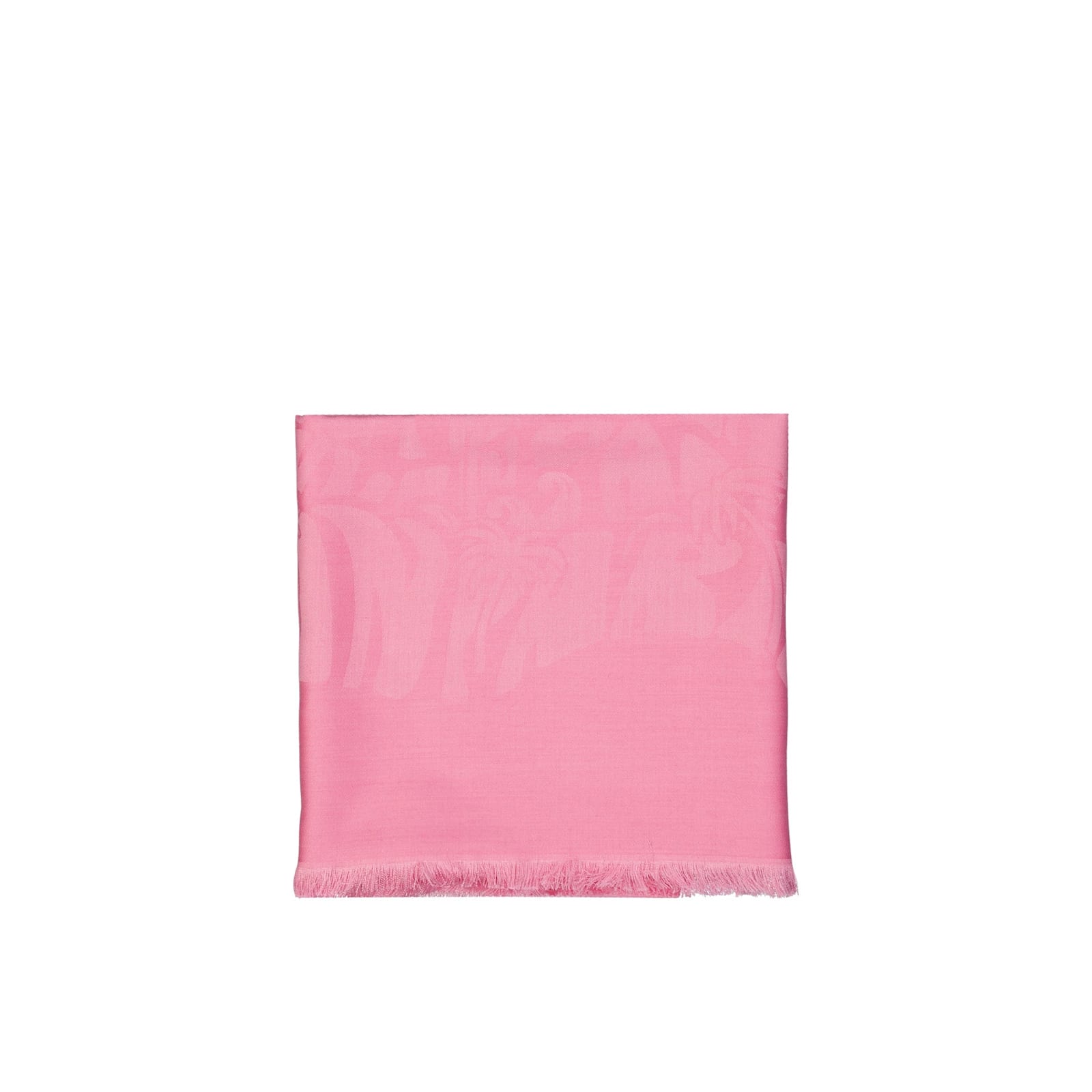 Shop Lanvin Silk And Wool Scarf In Pink