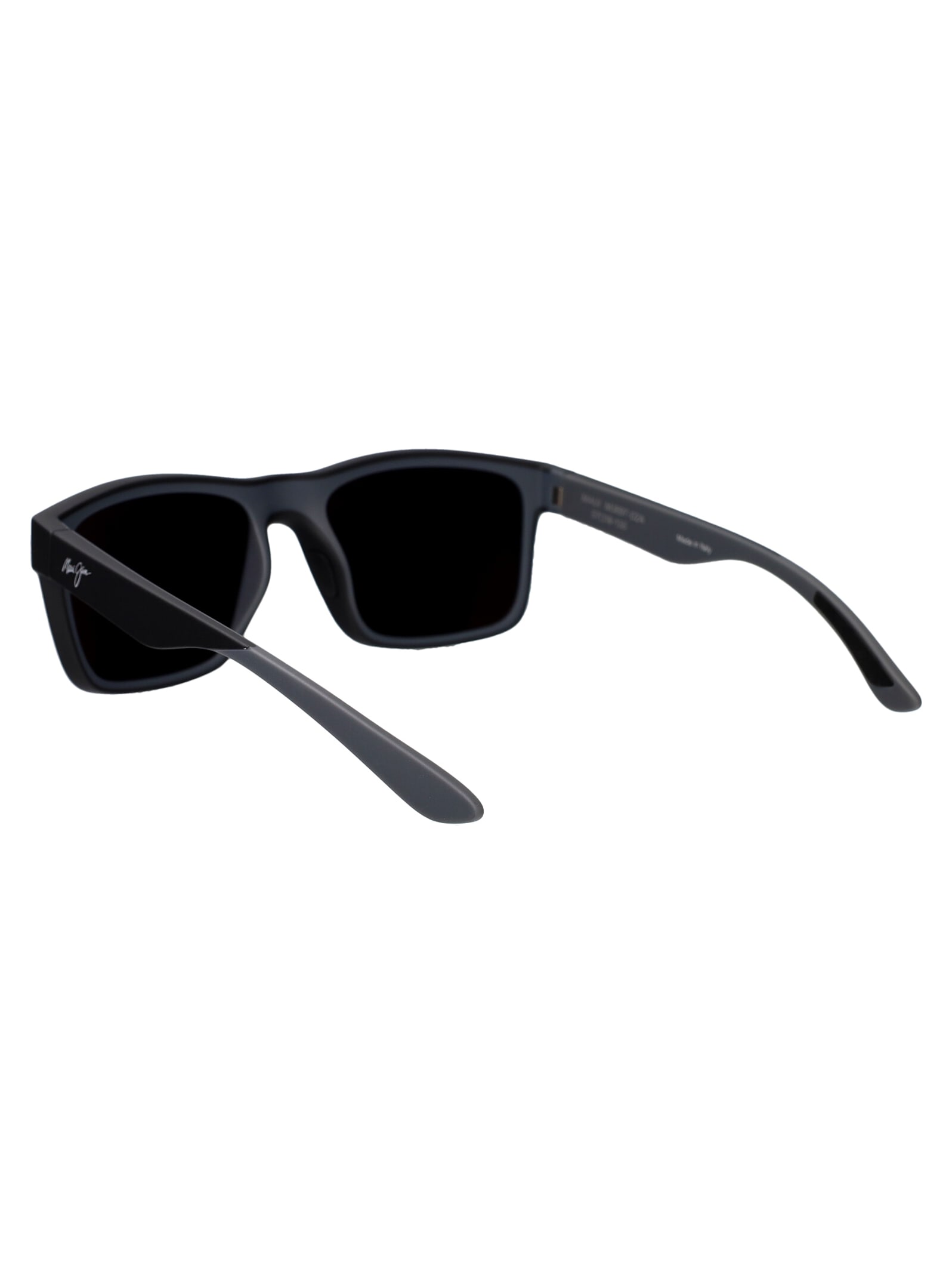 Shop Maui Jim The Flats Sunglasses In Matte Black Grey