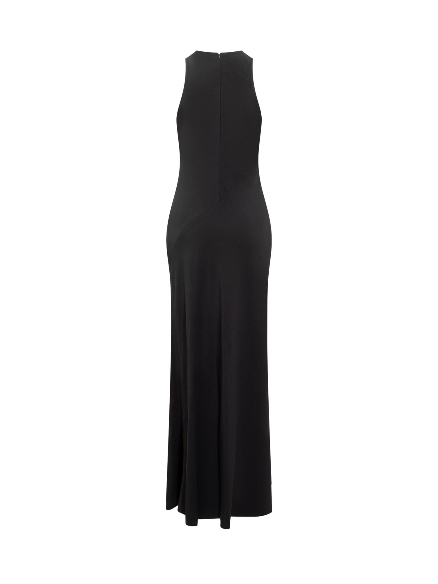 Shop Ami Alexandre Mattiussi Dress Cut In Biais In Black