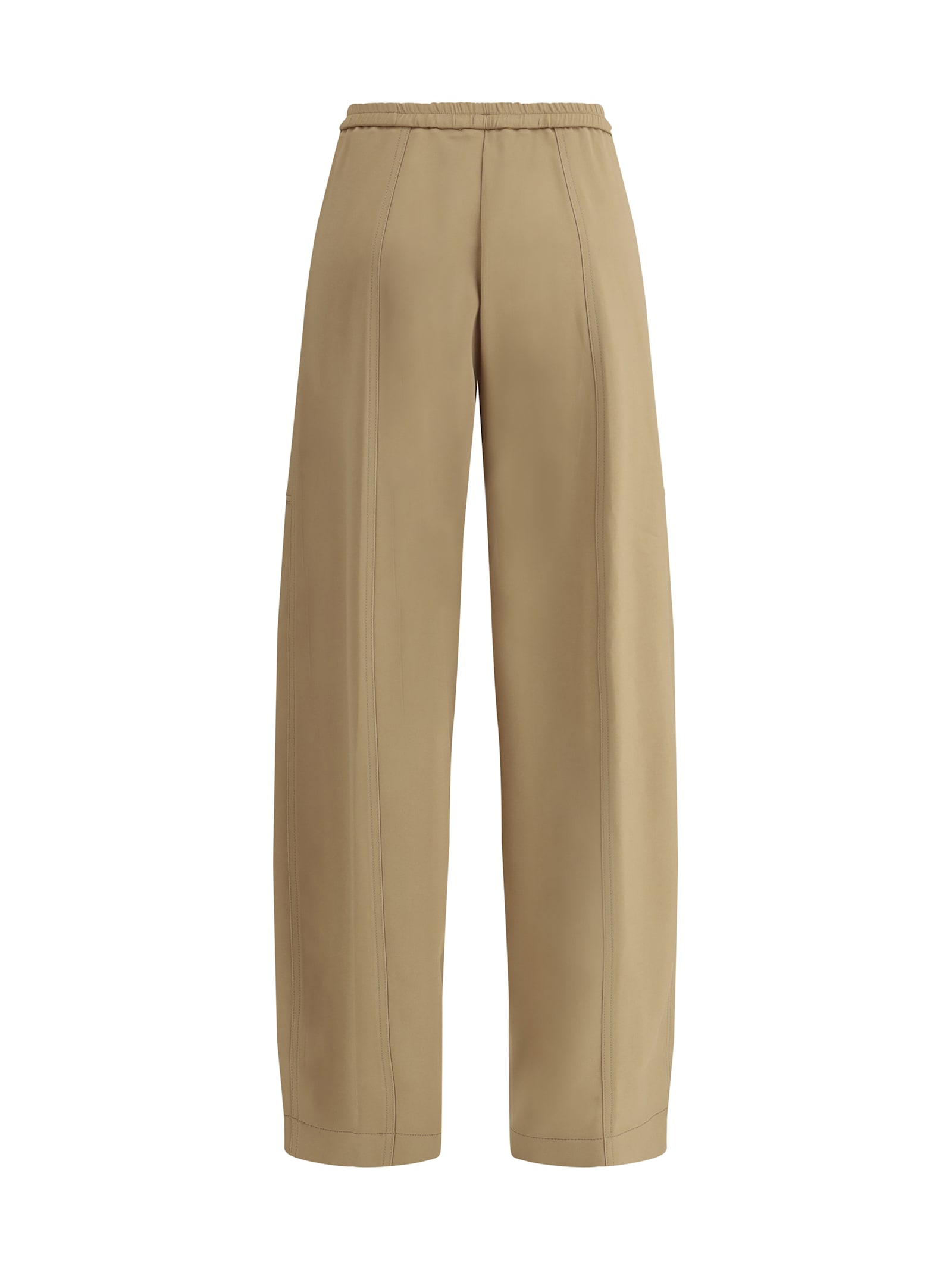 Forte Forte Elastic Waistband Cargo Pants In Dune