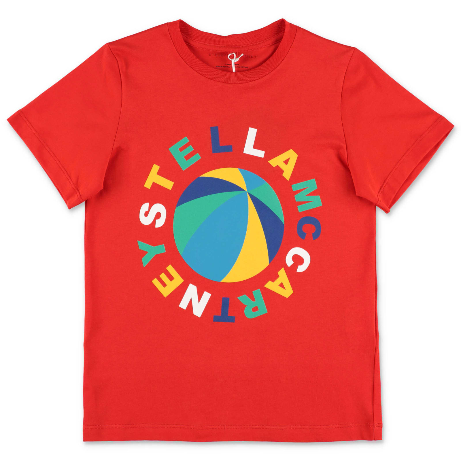 Stella McCartney Kids Stella Mccartney T-shirt Rossa In Jersey Di Cotone