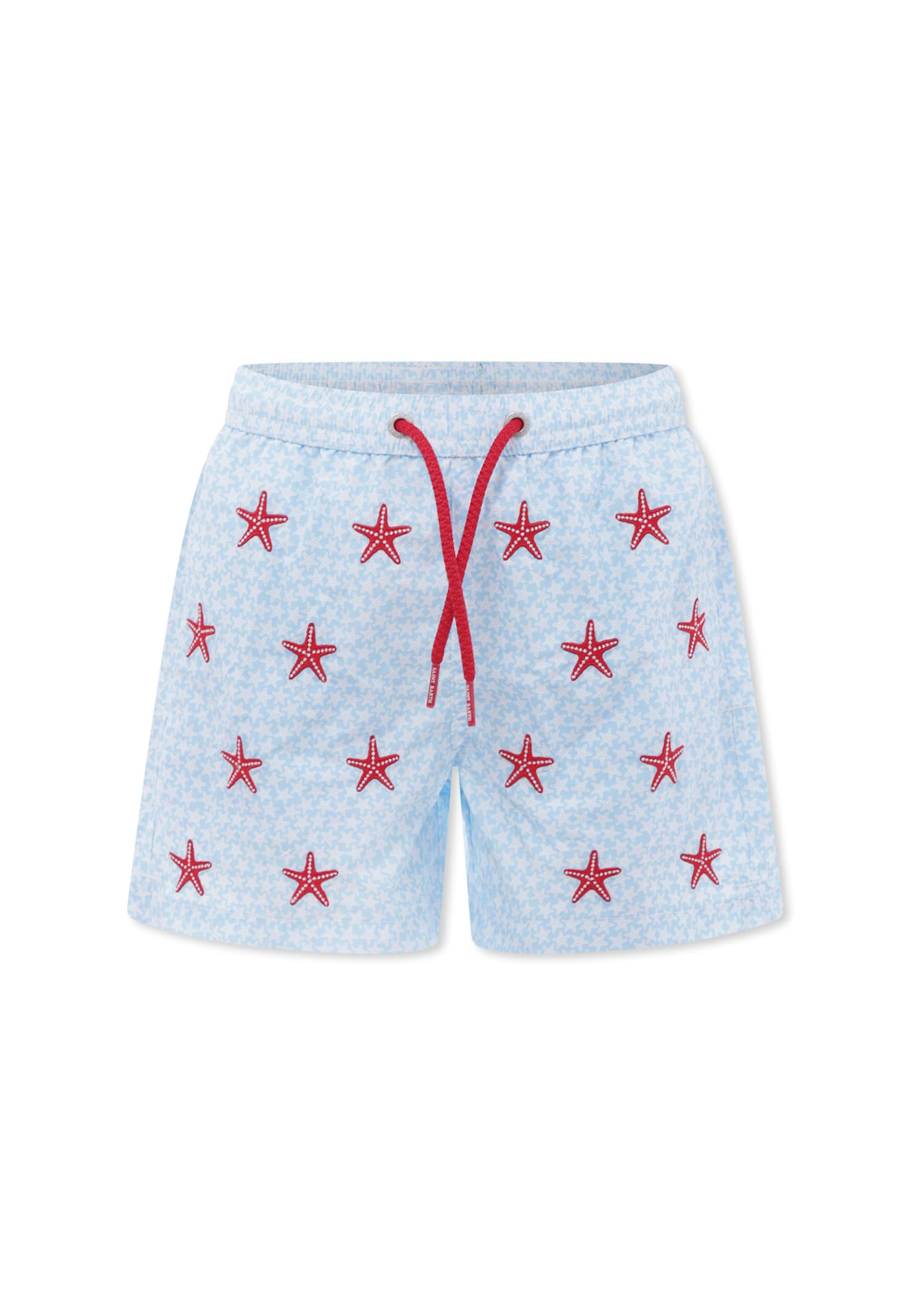 Mc2 Saint Barth Starfish-print Swim Shorts In Blue