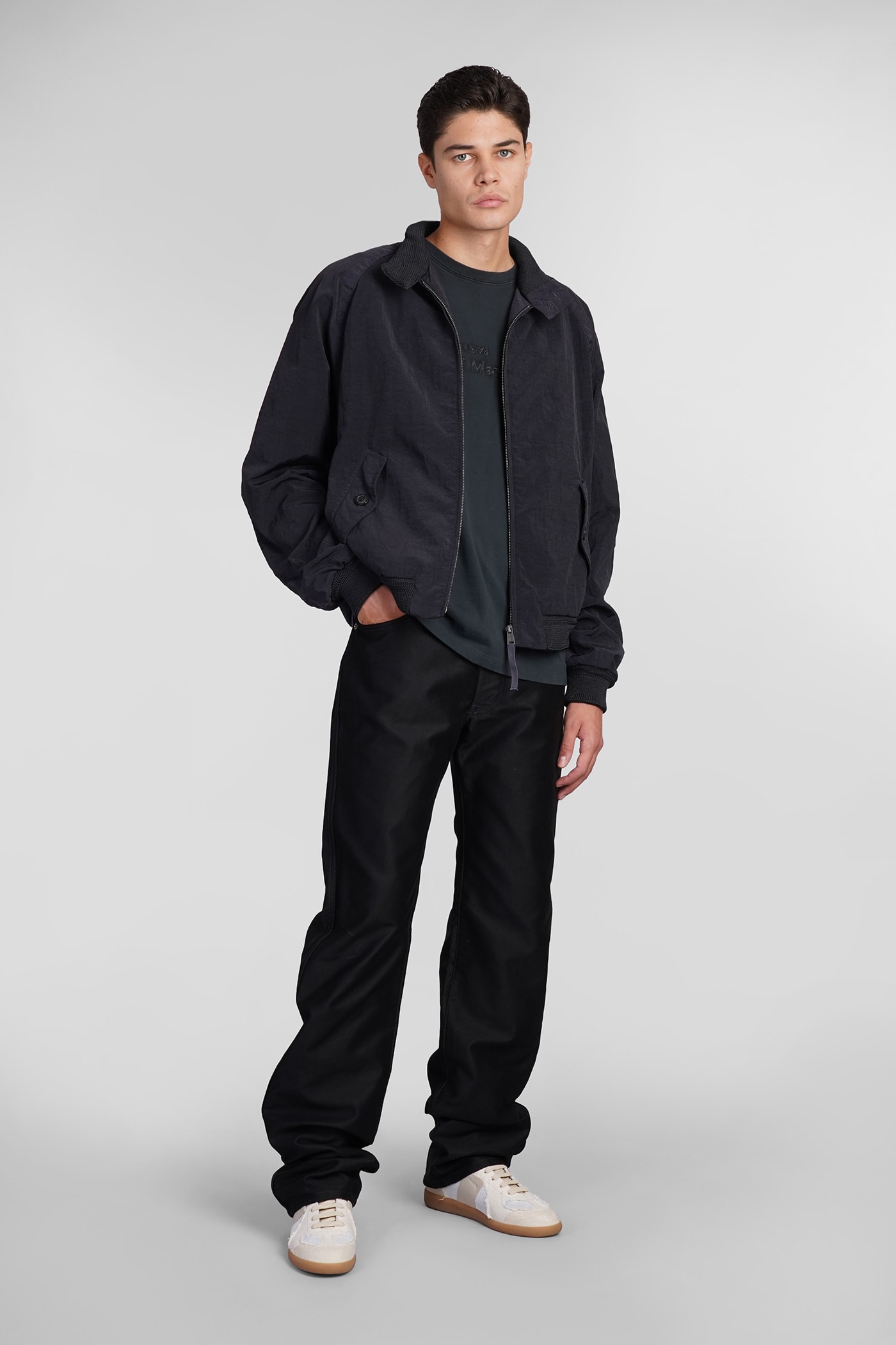 MAISON MARGIELA PANTS IN BLACK COTTON 