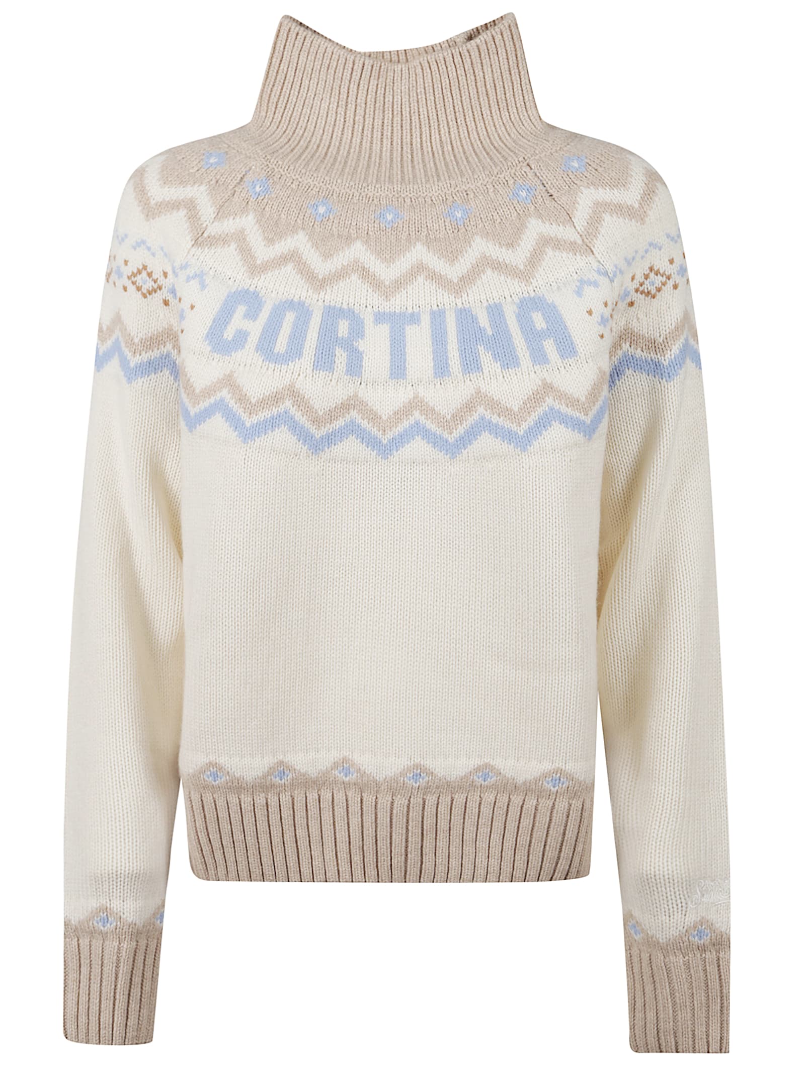 Mc2 Saint Barth Meghan Patterned Sweater In Multi