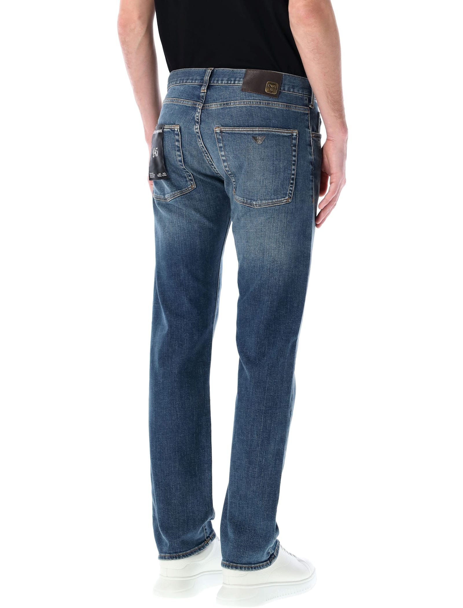 Emporio Armani J45 Regular Fit Jeans In Blue