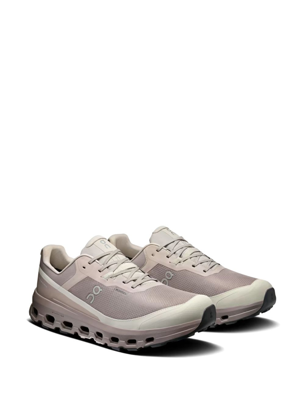 On Chunky Sole Mesh Panelled Rubber Sneakers In Gray