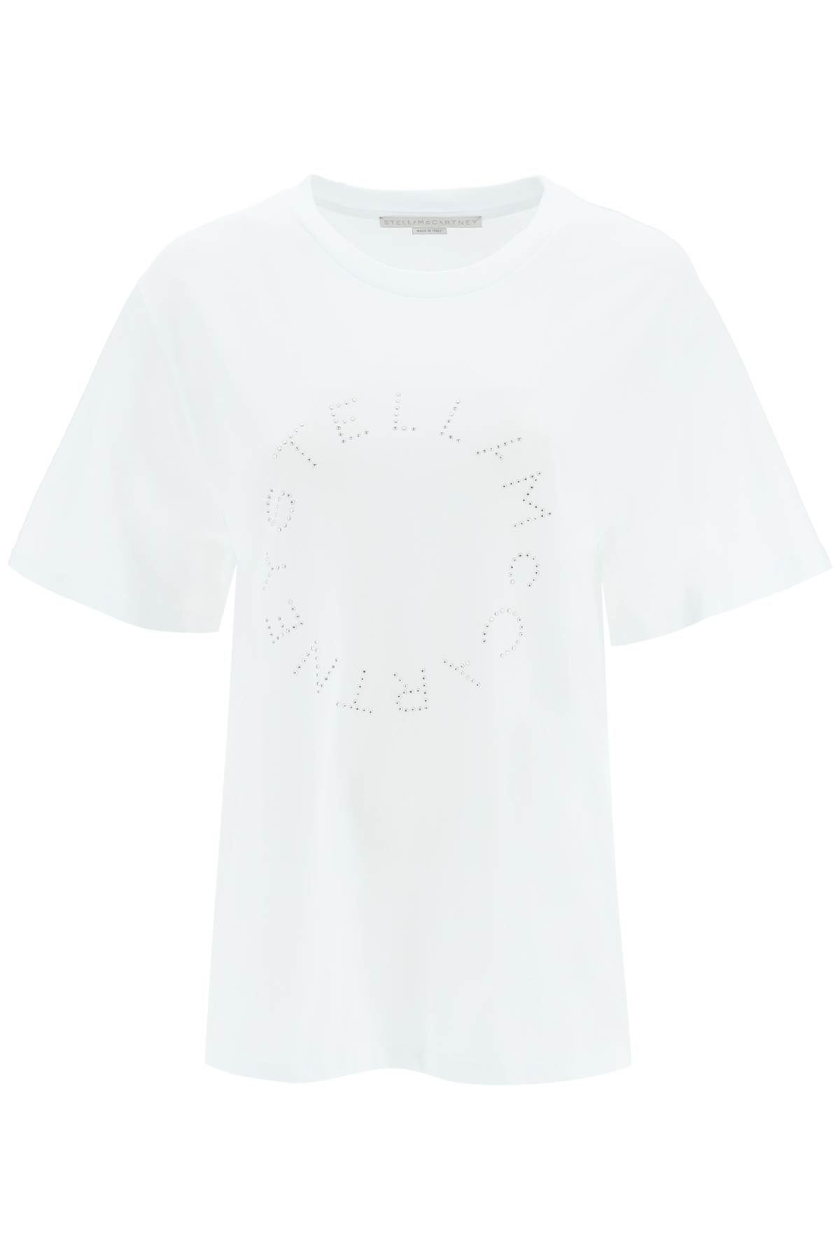 STELLA MCCARTNEY RHINESTONE LOGO T-SHIRT