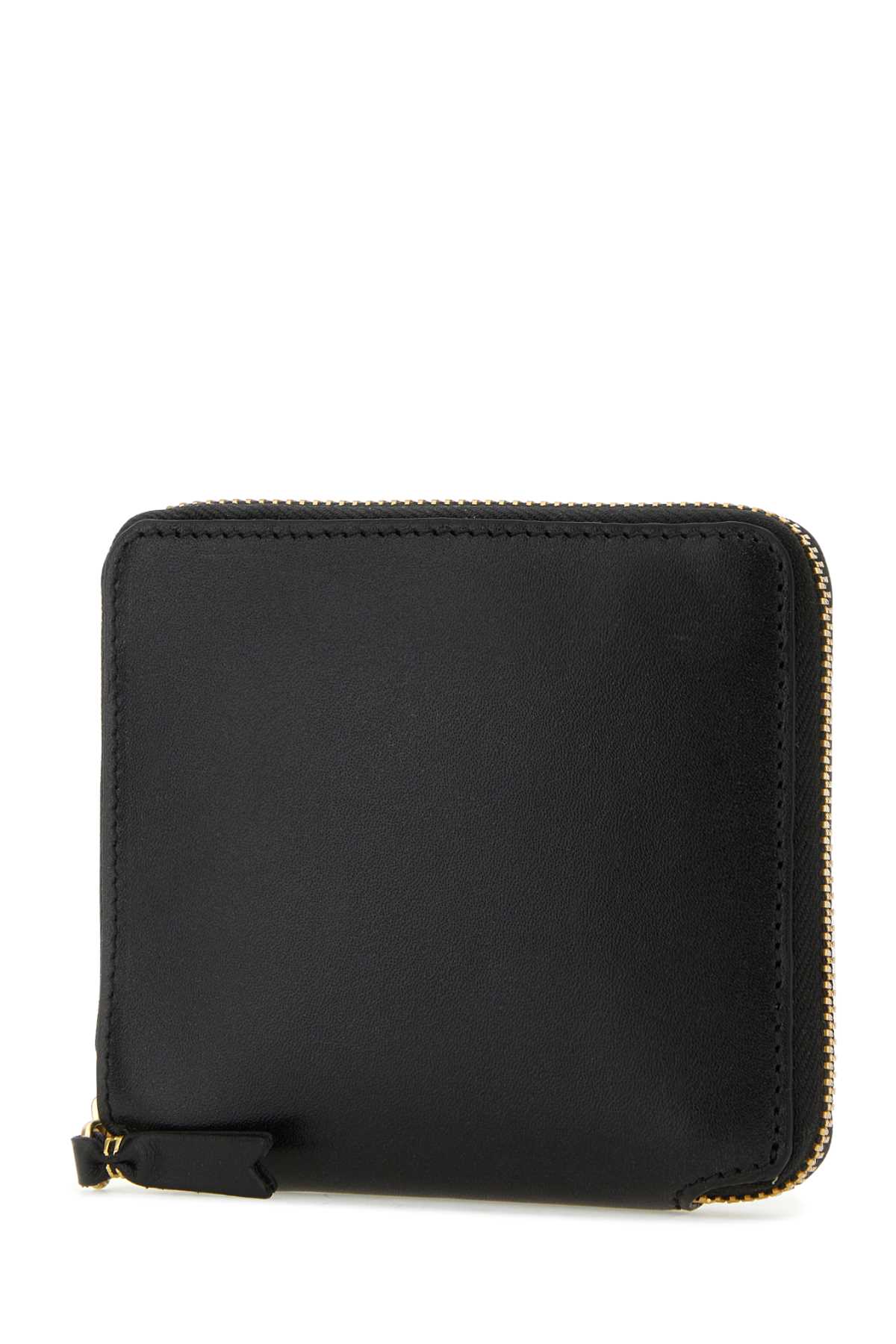 Comme Des Garçons Black Leather Wallet In Black