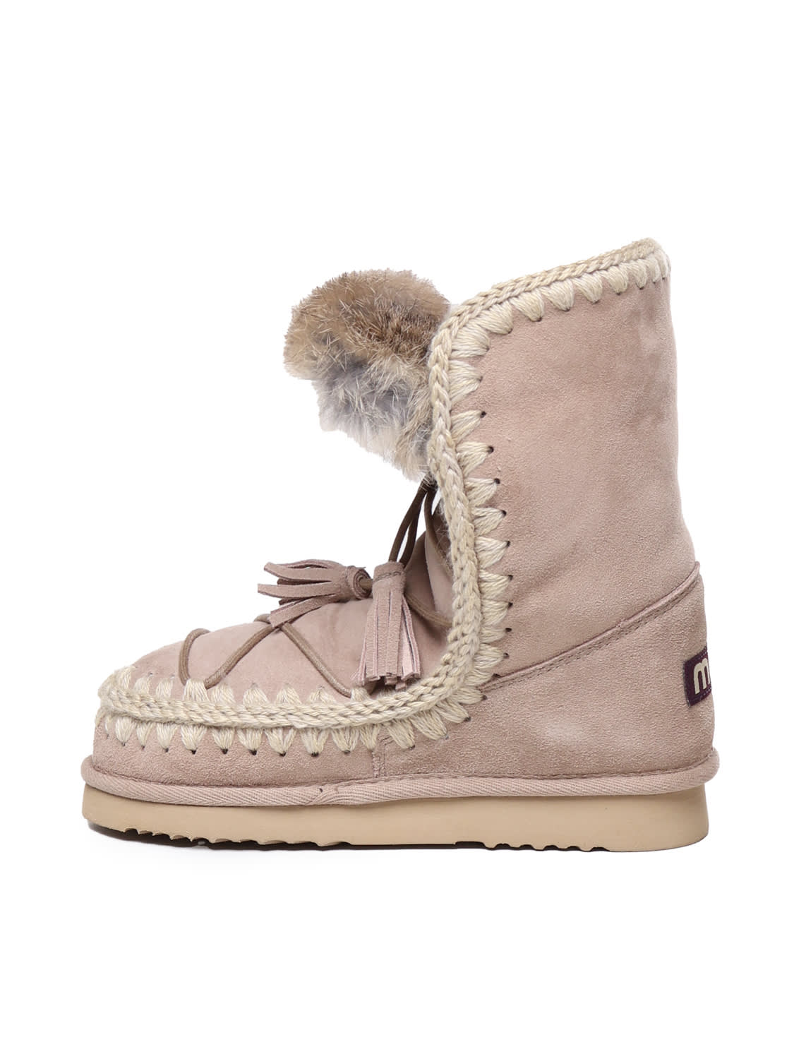 Shop Mou Eskimo Dream Boots In Beige