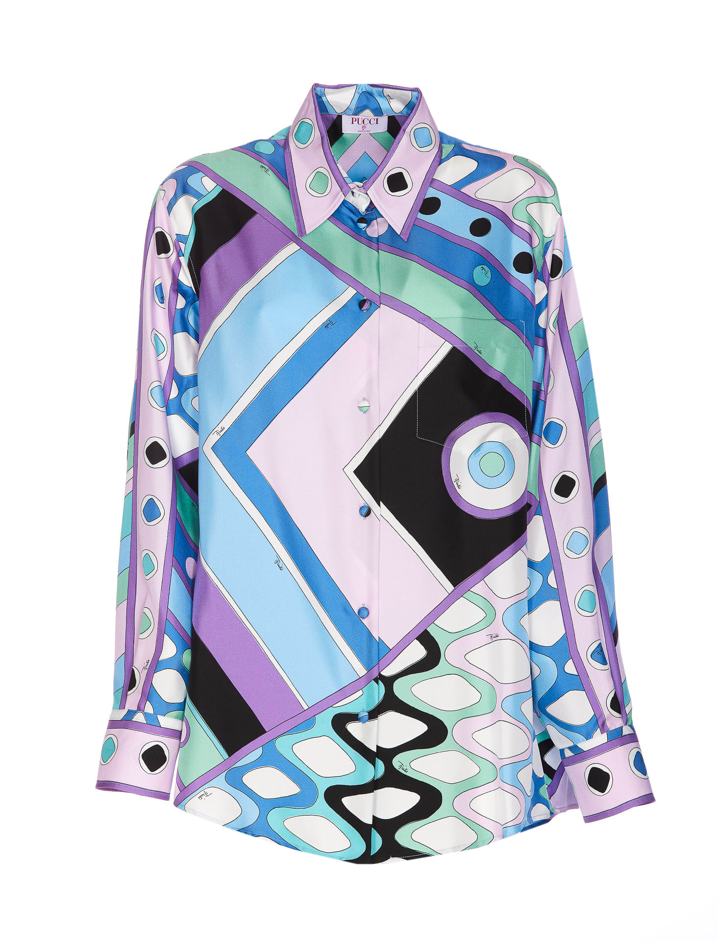 Shop Pucci Vivara Print Shirt In Multicolour