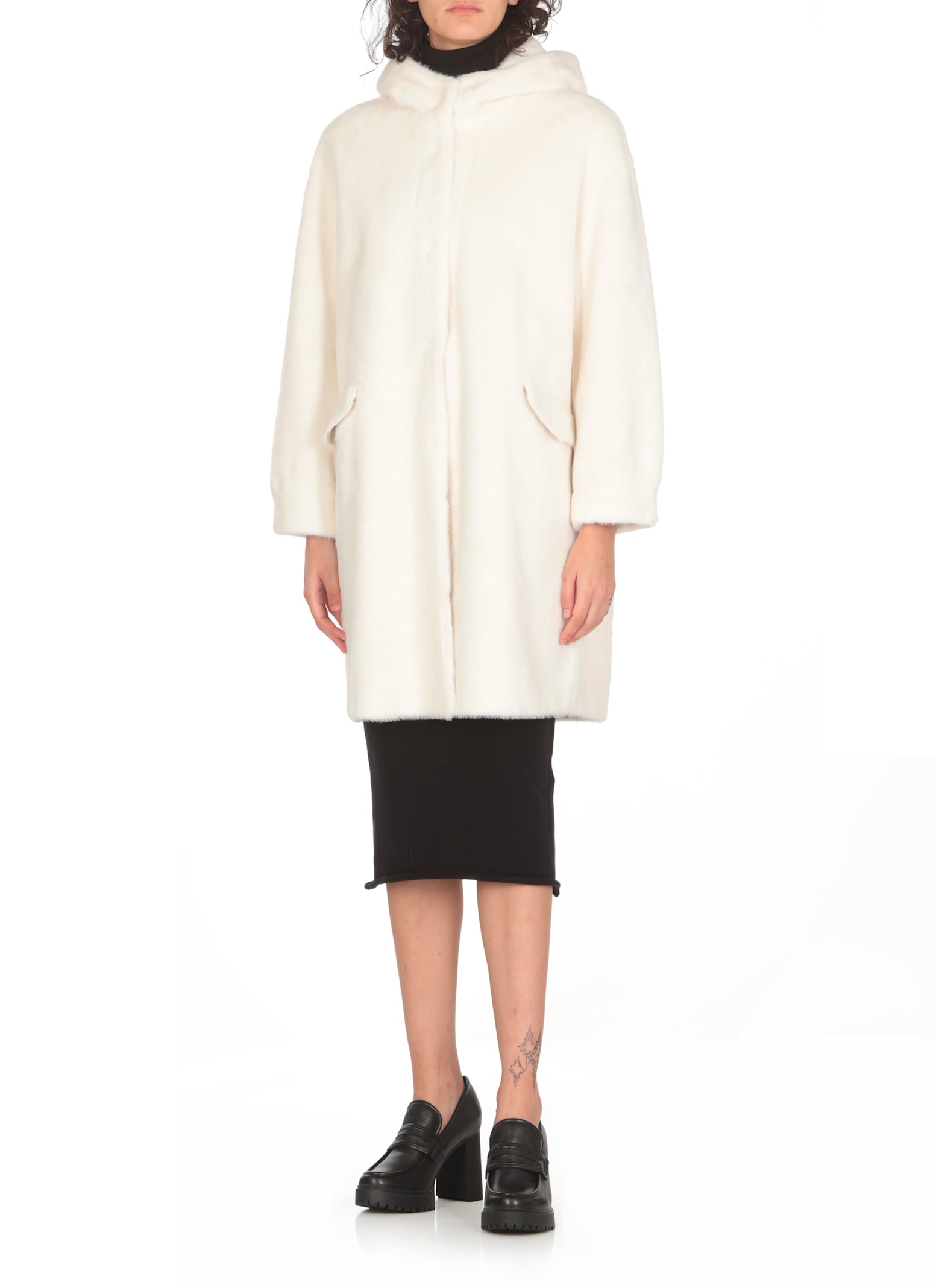 Shop Betta Corradi Mimi Coat In White