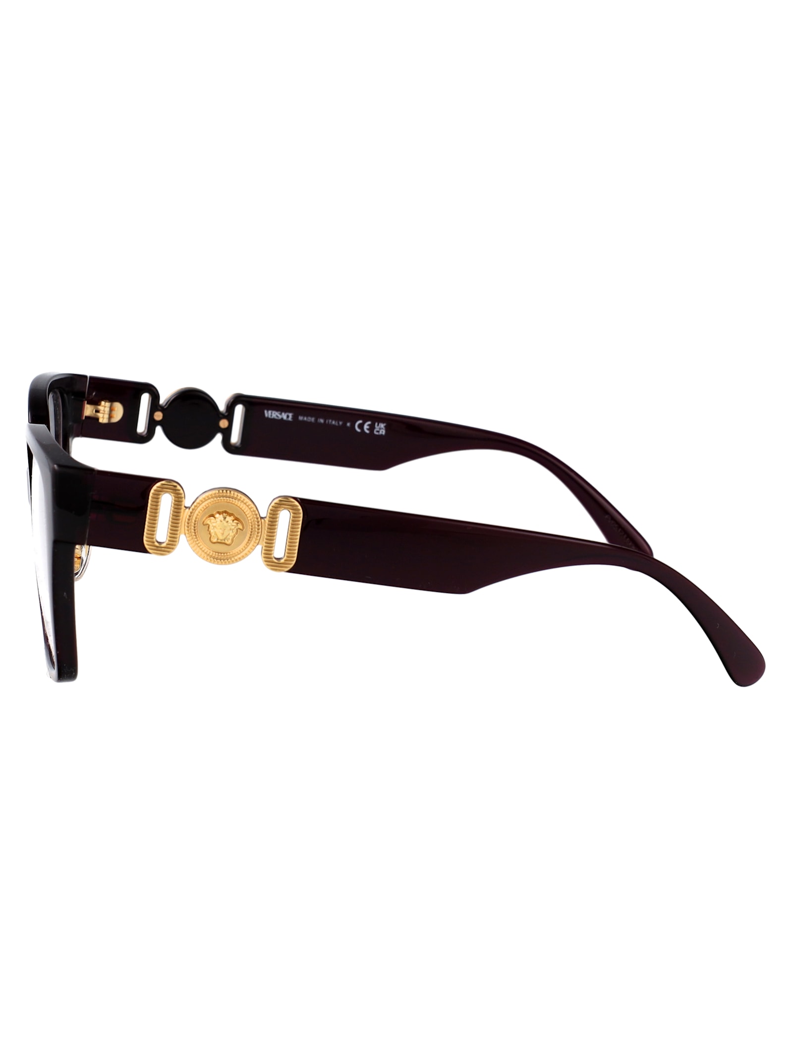 Versace Wayfarer-frame Glasses In Black