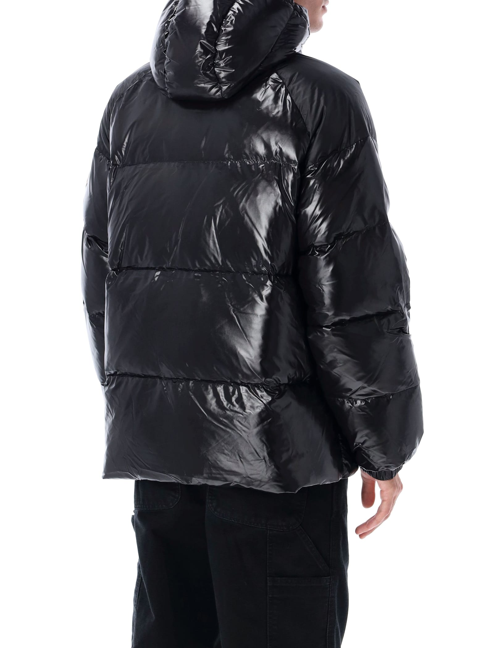 Pyrenex Adjustable Hooded Puffer Jacket In Black