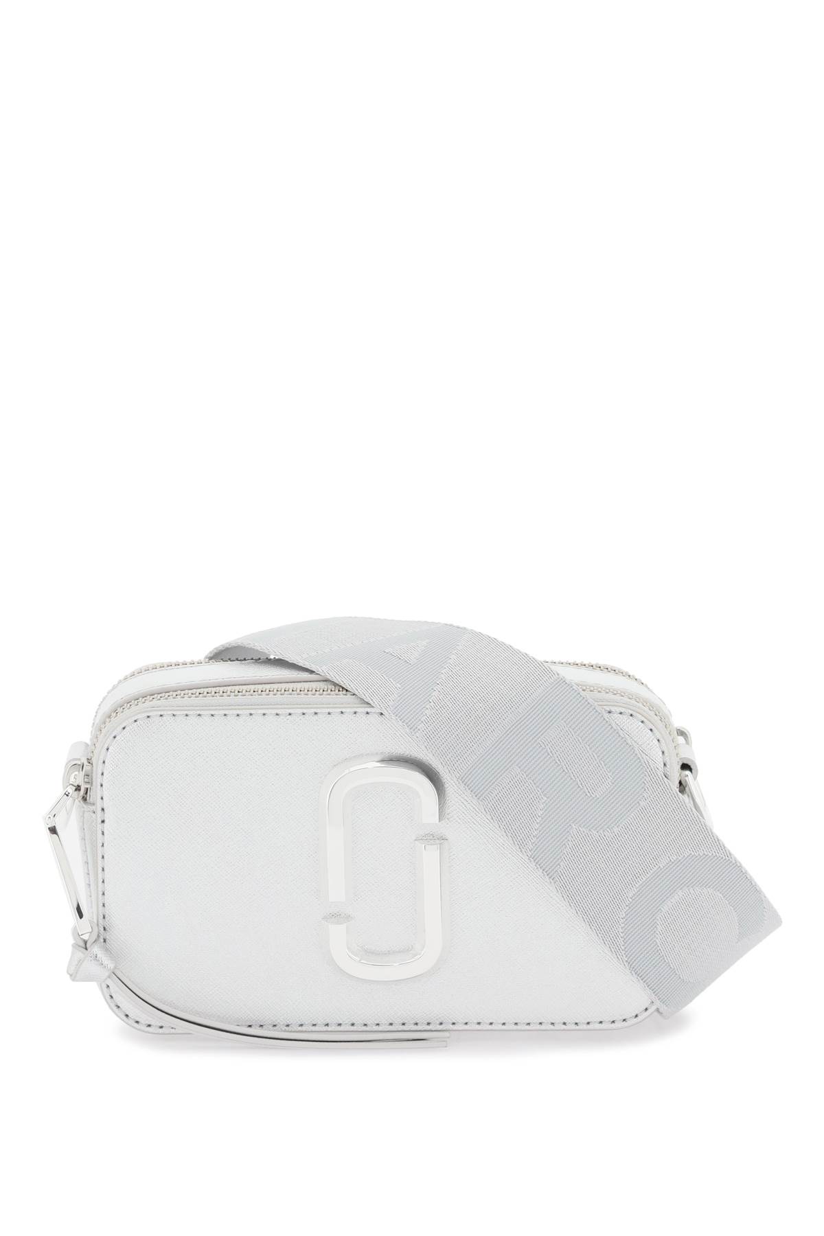 Marc Jacobs The Snapshot Leather Camera Bag In Silver