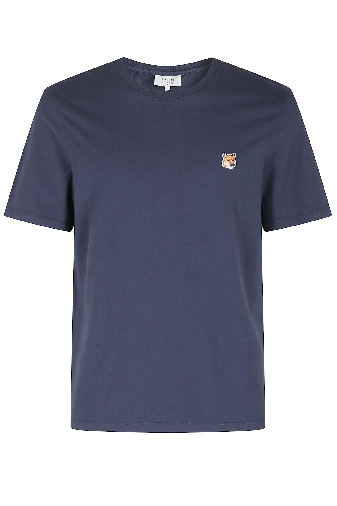 Maison Kitsuné T-shirt With Pocket And Baby Fox Patch In Blue