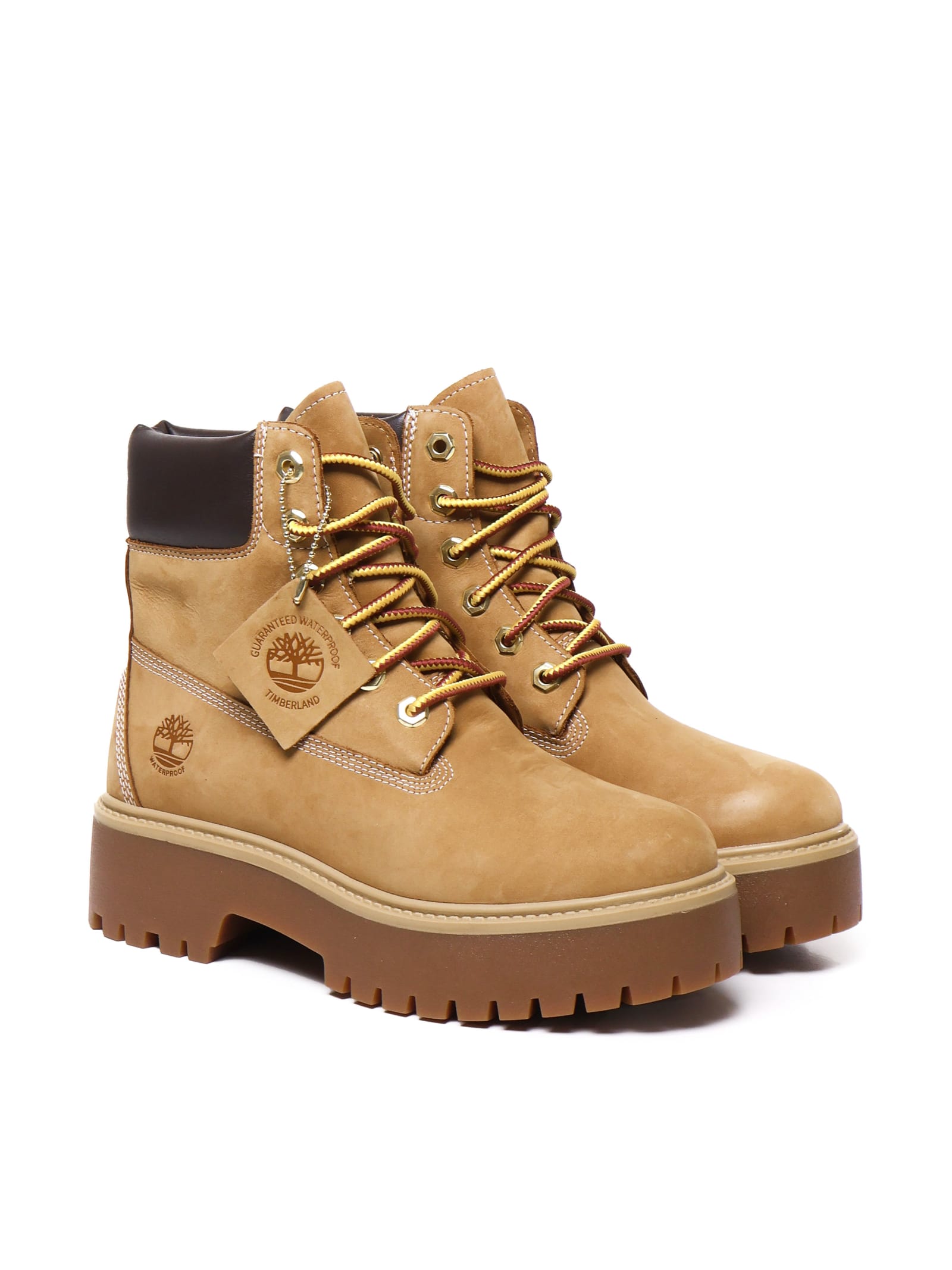 Shop Timberland Stone Street 6 Inch Boots In Beige