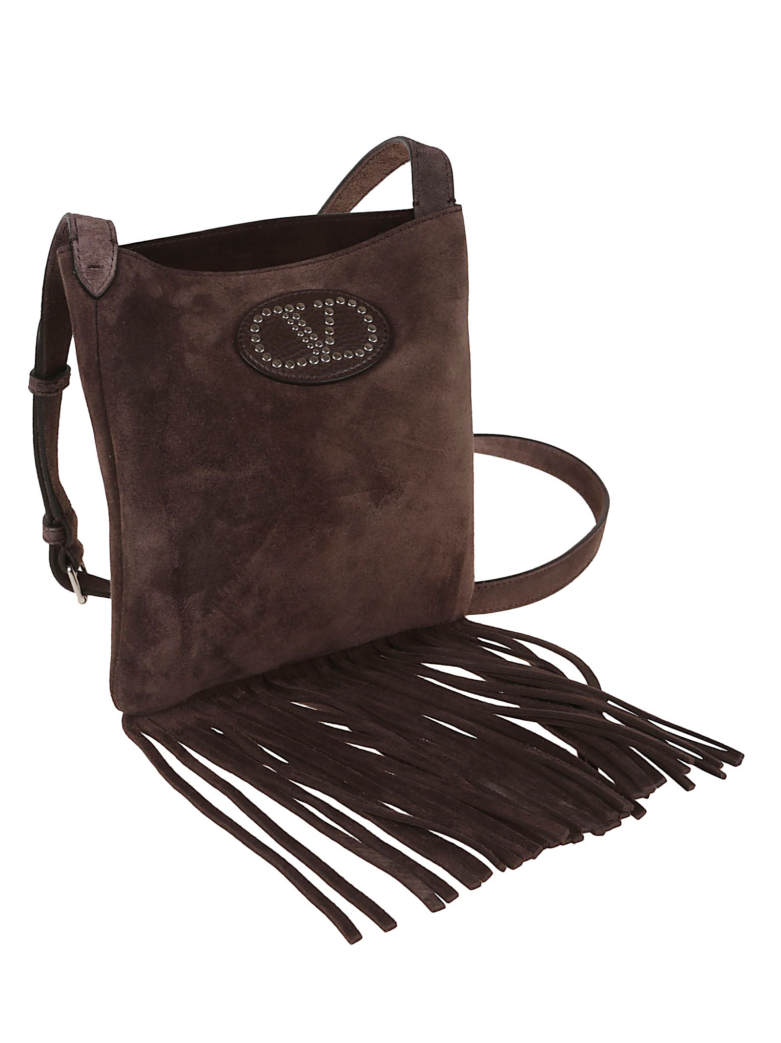 Shop Valentino Small Cross Body In Testa Di Moro Fondant
