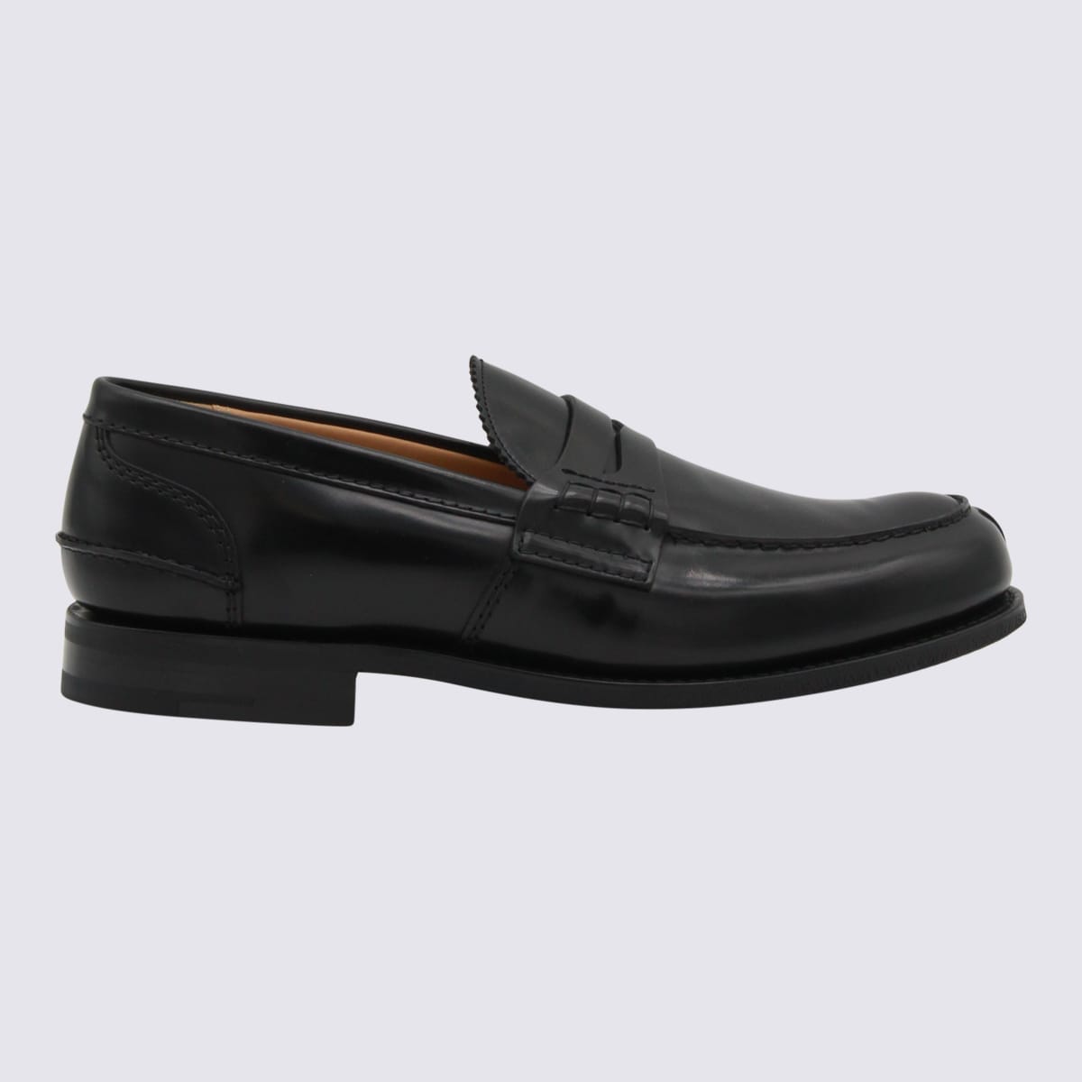 Black Leather Loafers
