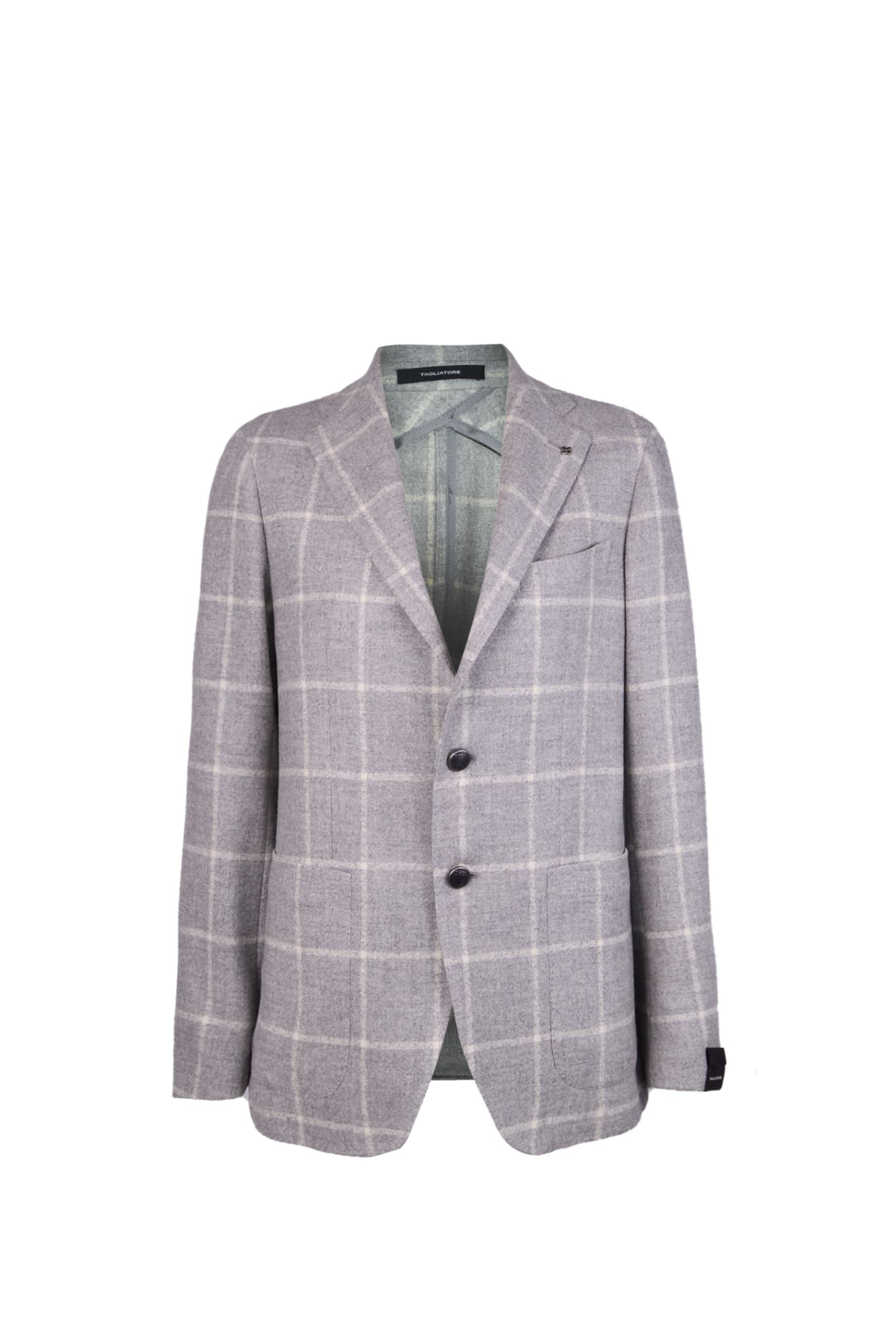 Shop Tagliatore Jacket In Grey