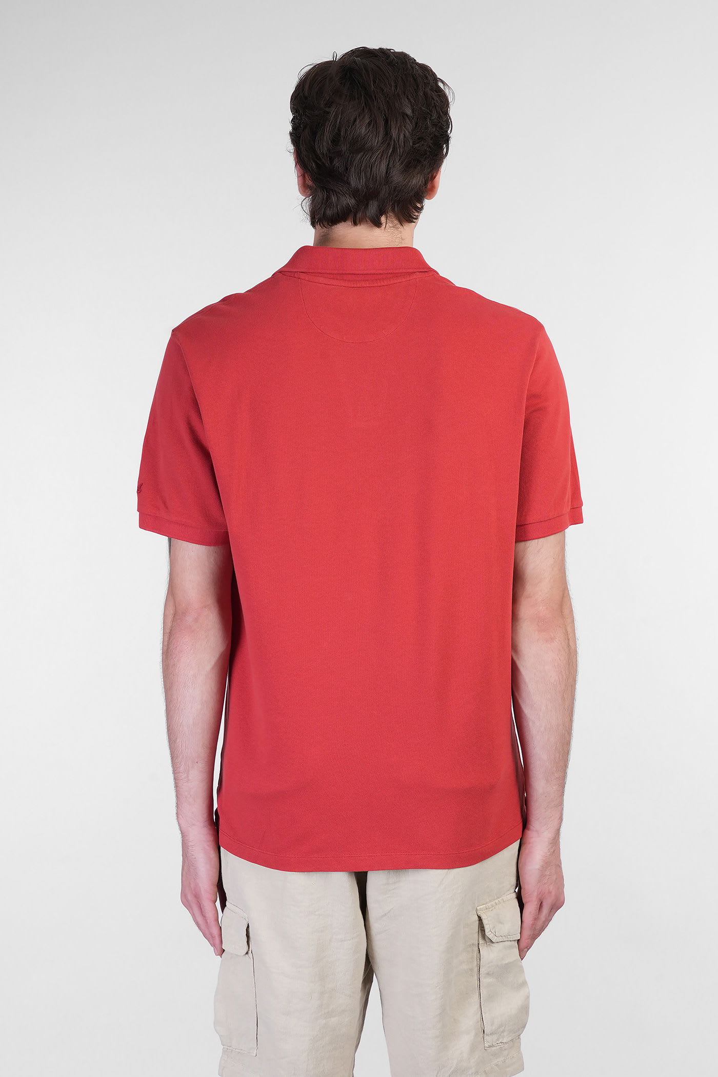 Mc2 Saint Barth Charles Polo In Red Cotton In Red