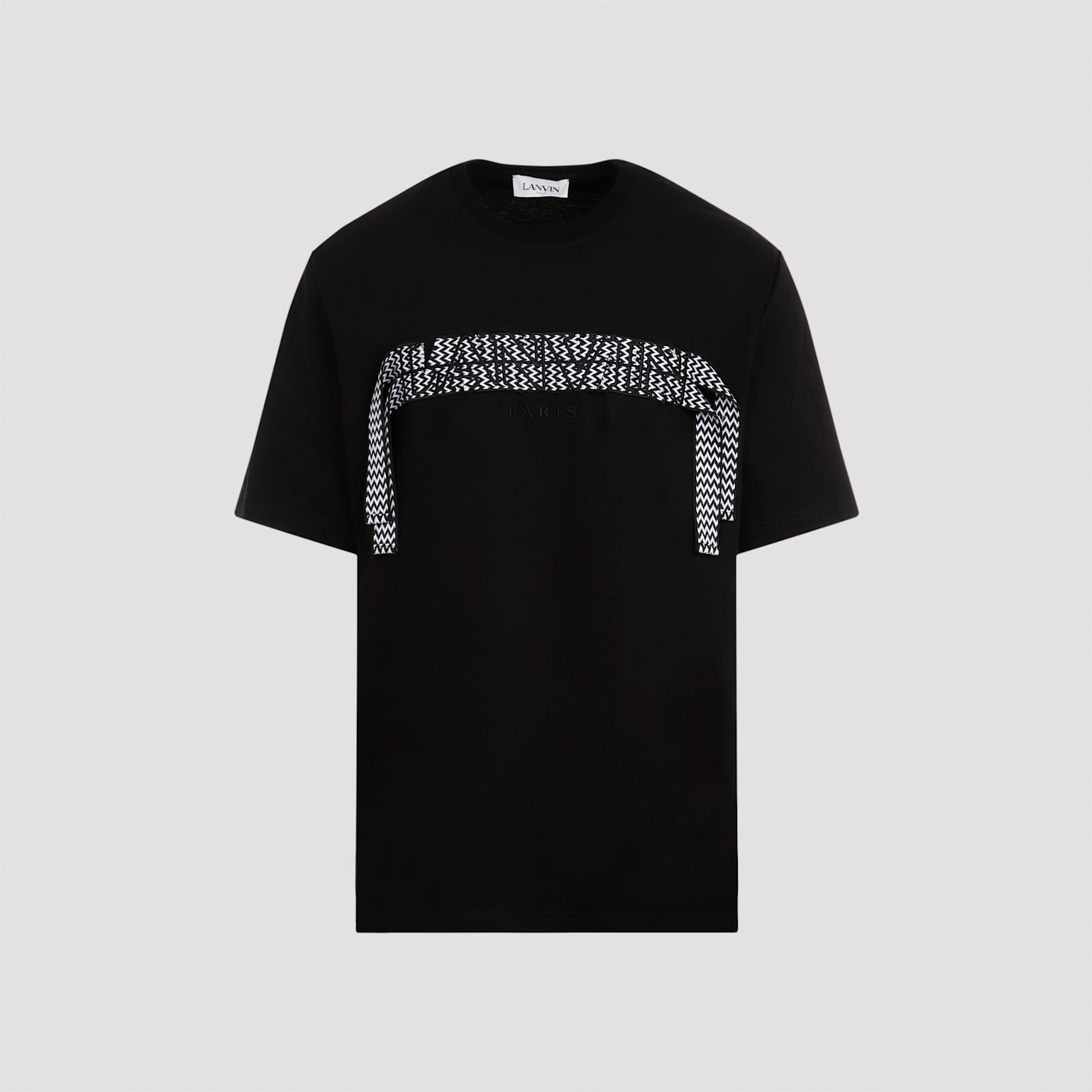 Lanvin Curb Lace T-shirt In Black