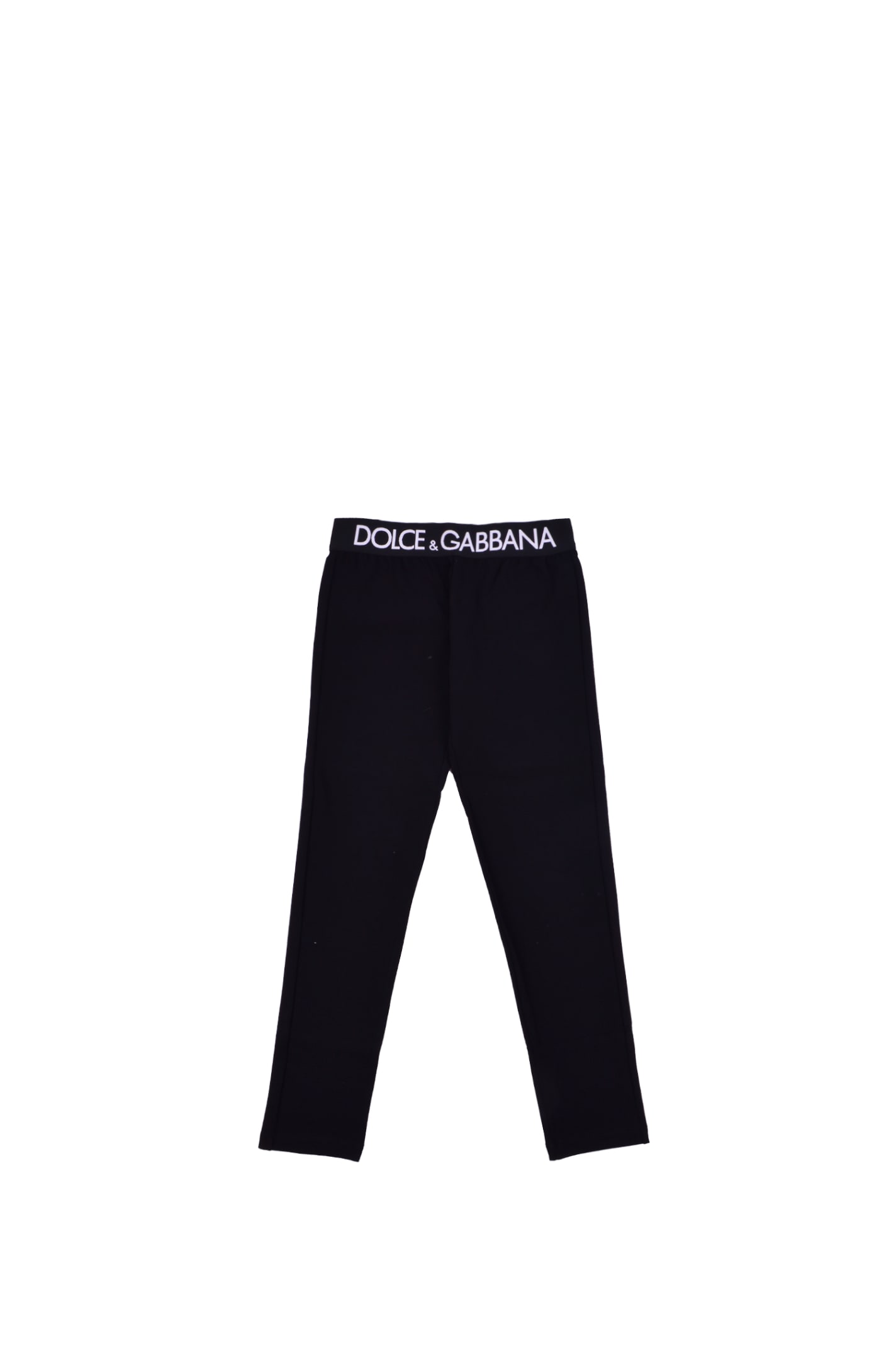 Dolce & Gabbana Interlock Leggings With Logoed Elastic