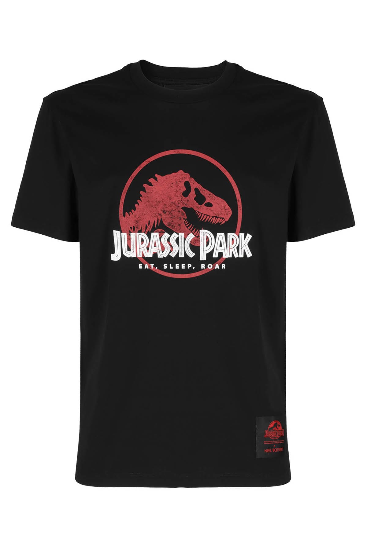 Shop Neil Barrett Jurassic Park Tshirt In Blk Whi Red