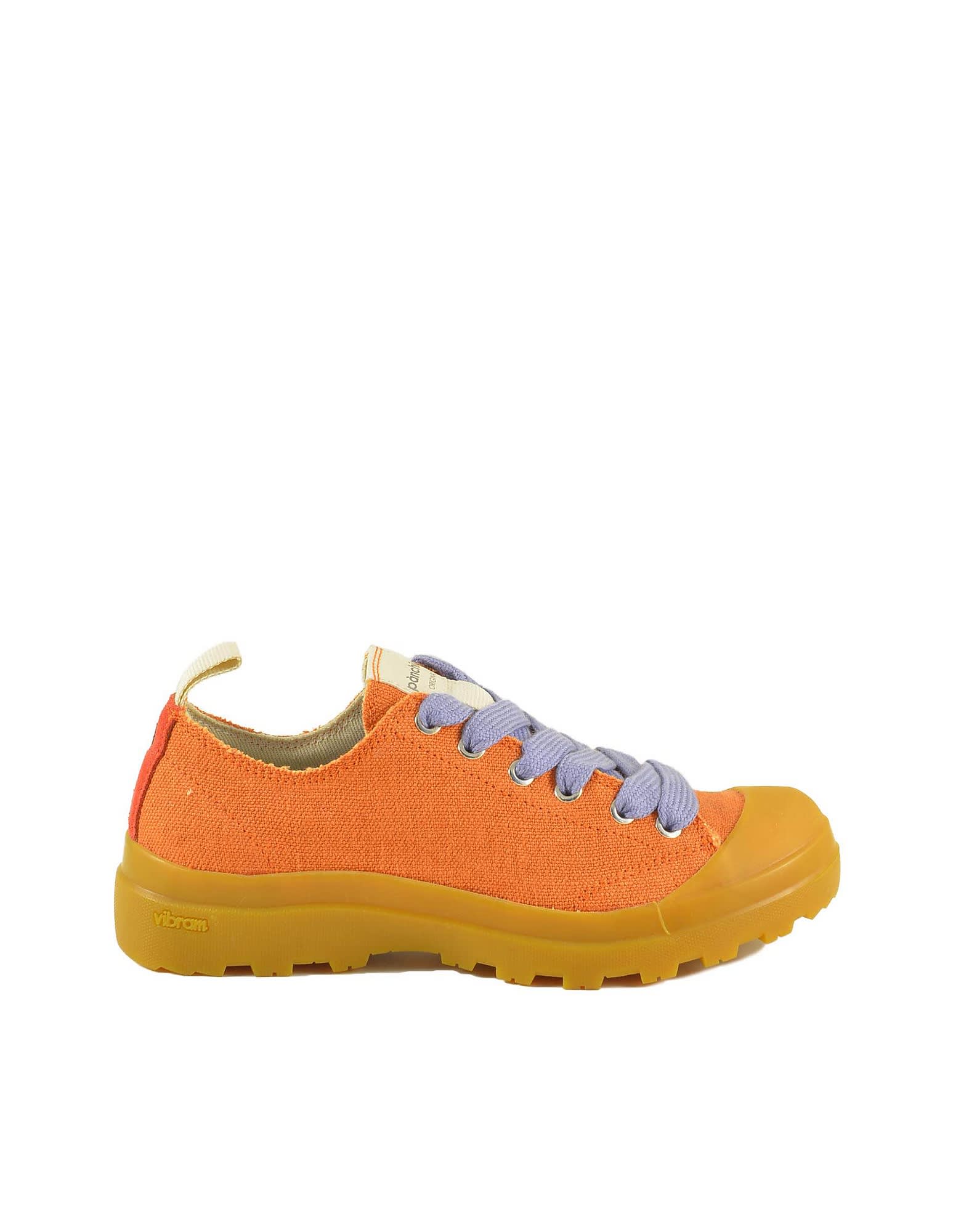 Panchic Womens Orange Sneakers