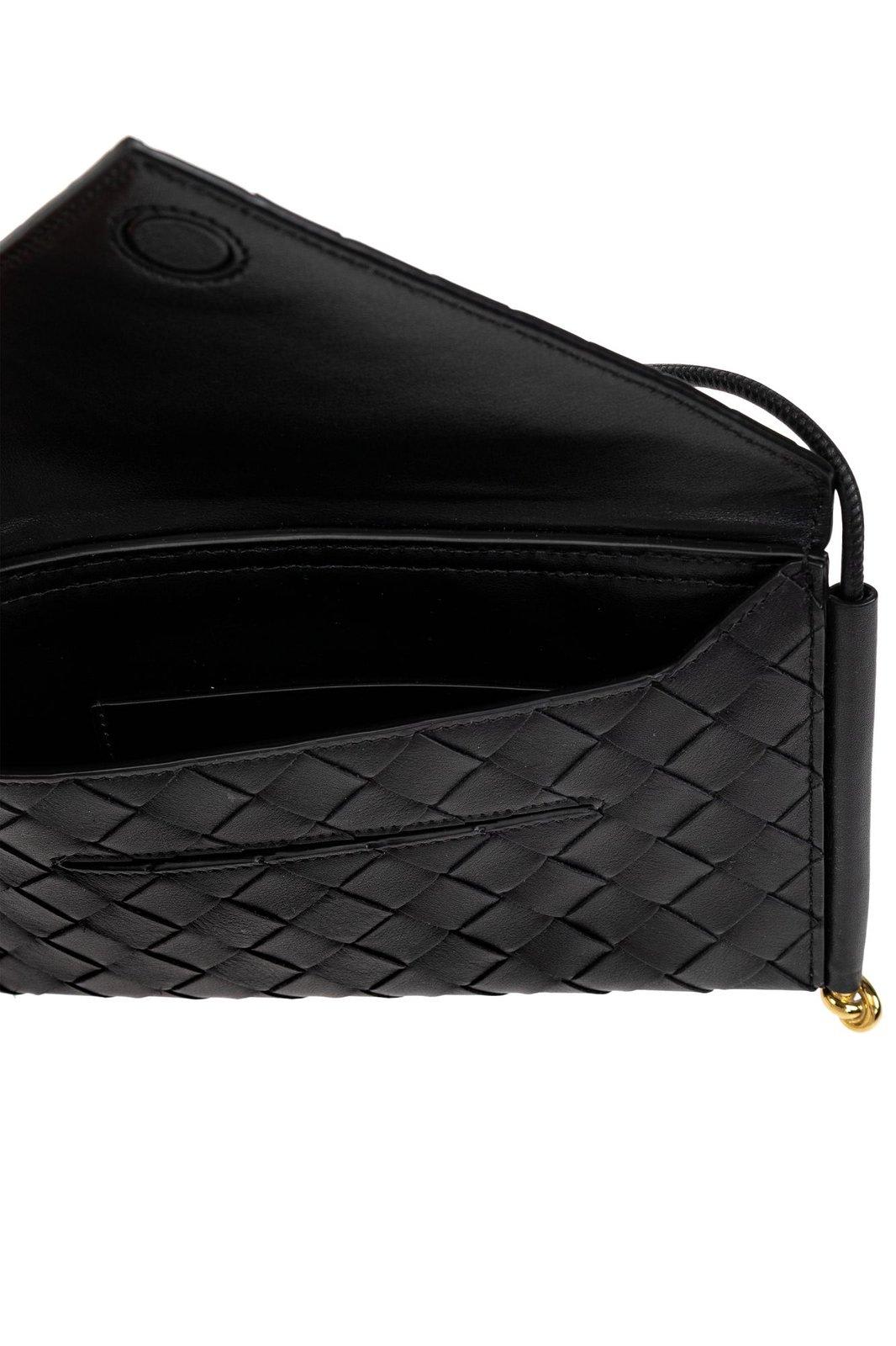 Shop Bottega Veneta Solstice Horizontal Phone Pouch In Black